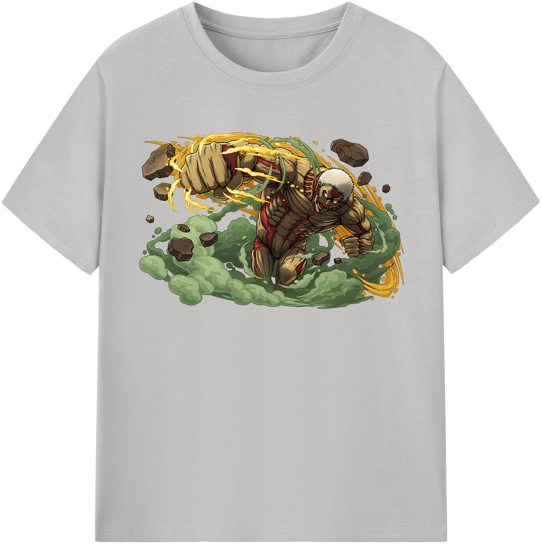 （画像用） 進撃の巨人 Attack on Titan レディースカジュアルプリントTシャツ（綿100％）