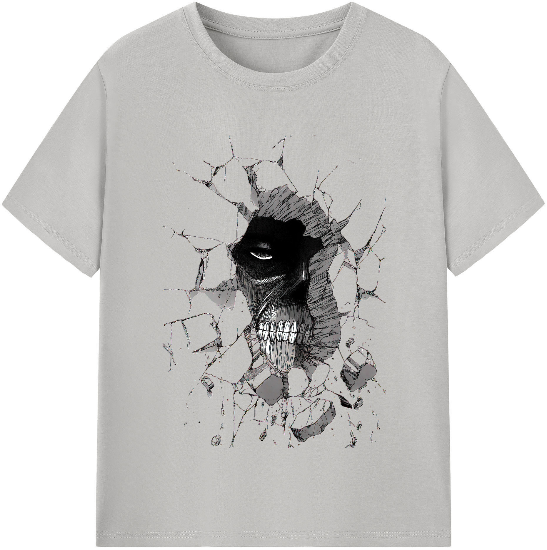 （画像用） 進撃の巨人 Attack on Titan レディースカジュアルプリントTシャツ（綿100％）