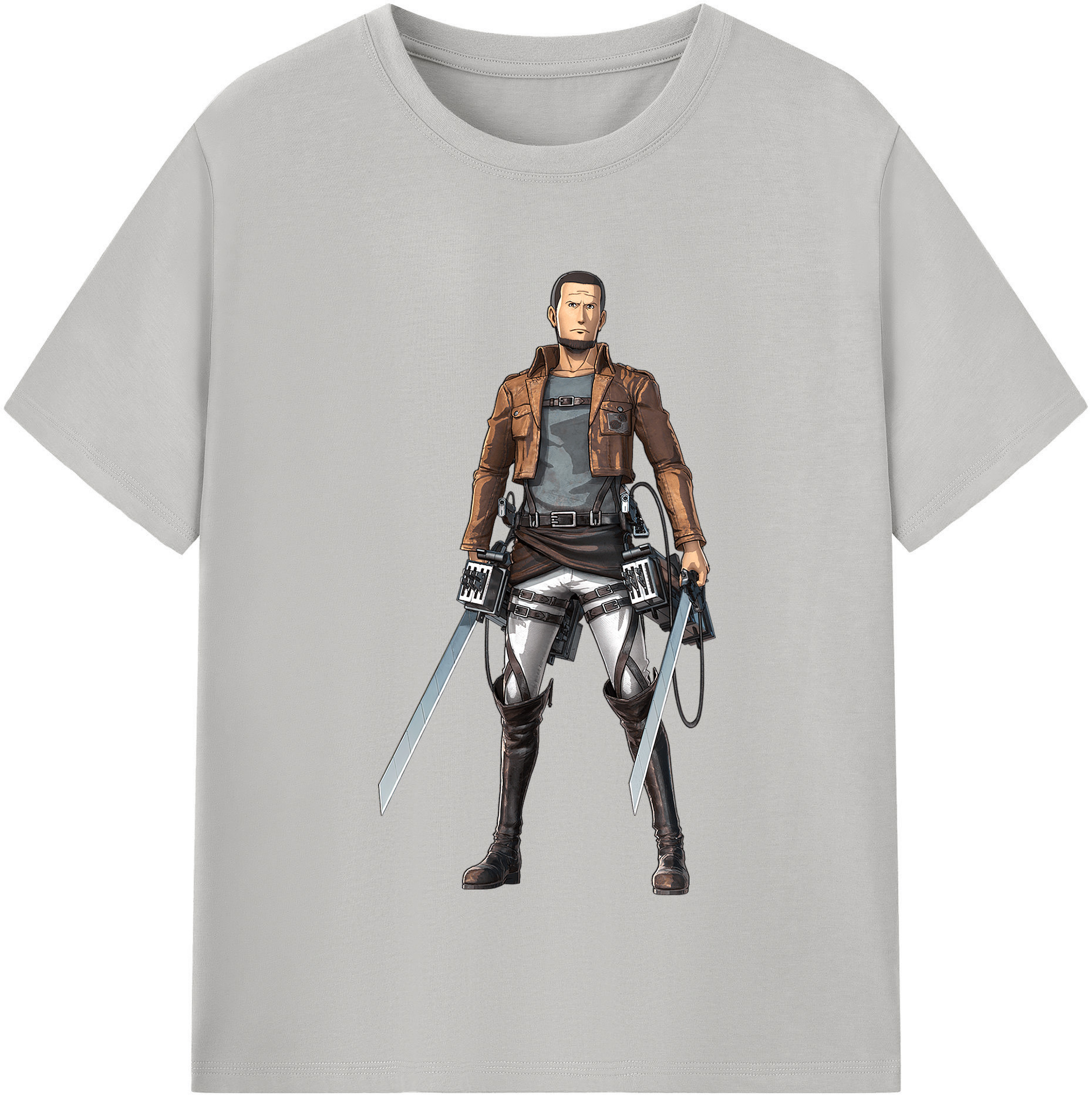 （画像用） 進撃の巨人 Attack on Titan レディースカジュアルプリントTシャツ（綿100％）
