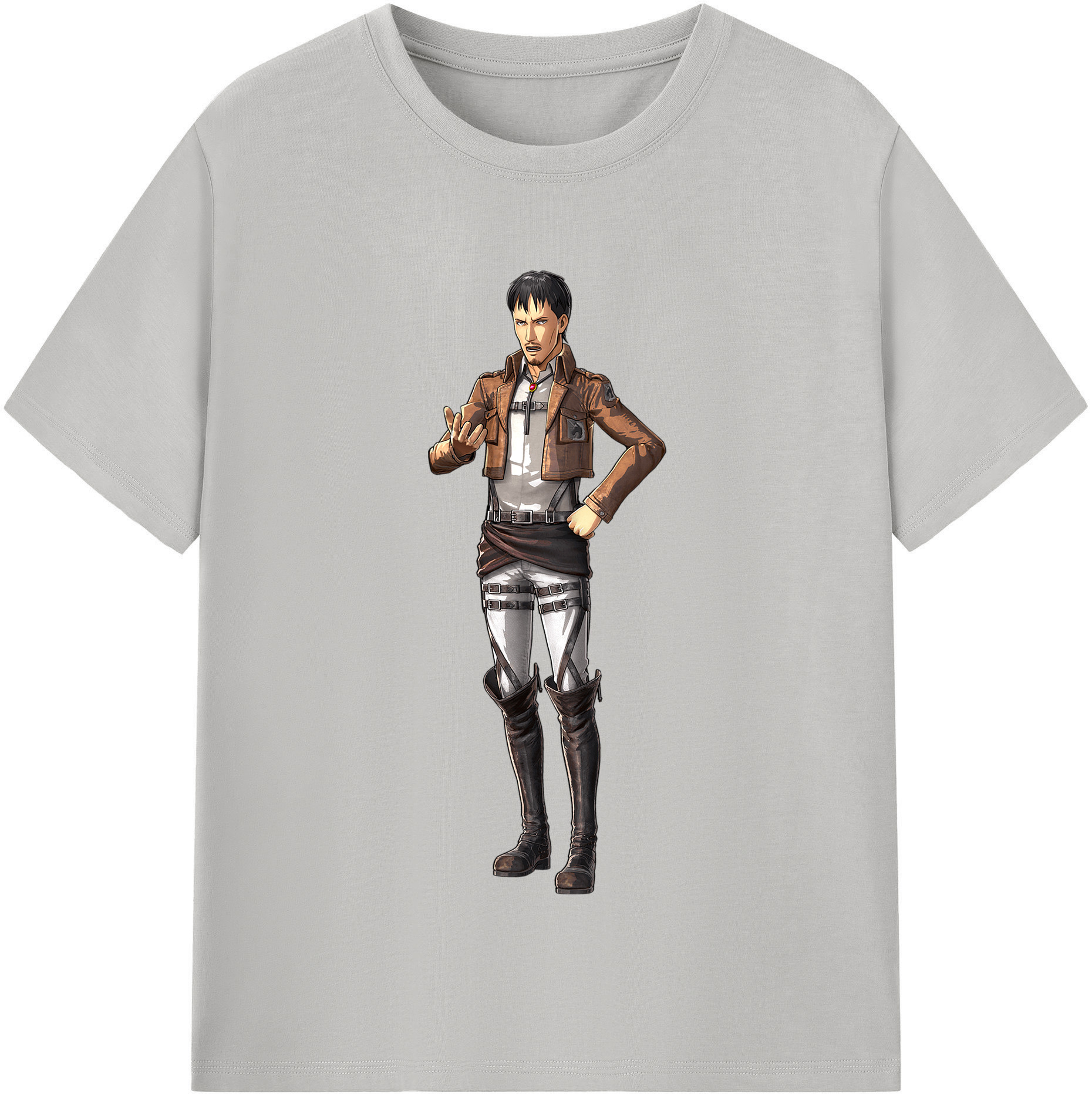 （画像用） 進撃の巨人 Attack on Titan レディースカジュアルプリントTシャツ（綿100％）