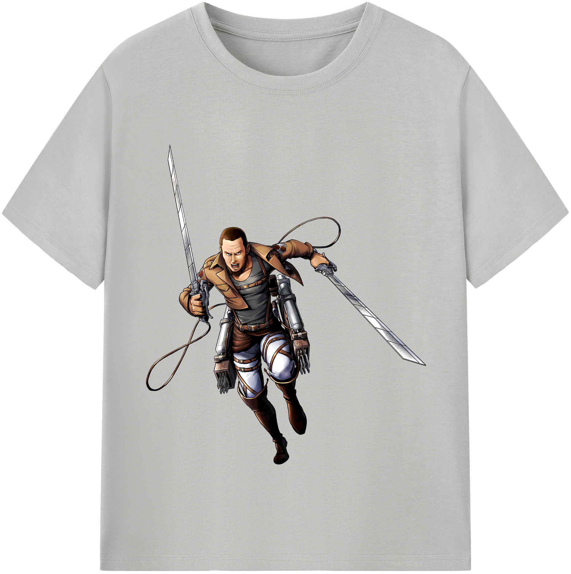 （画像用） 進撃の巨人 Attack on Titan レディースカジュアルプリントTシャツ（綿100％）