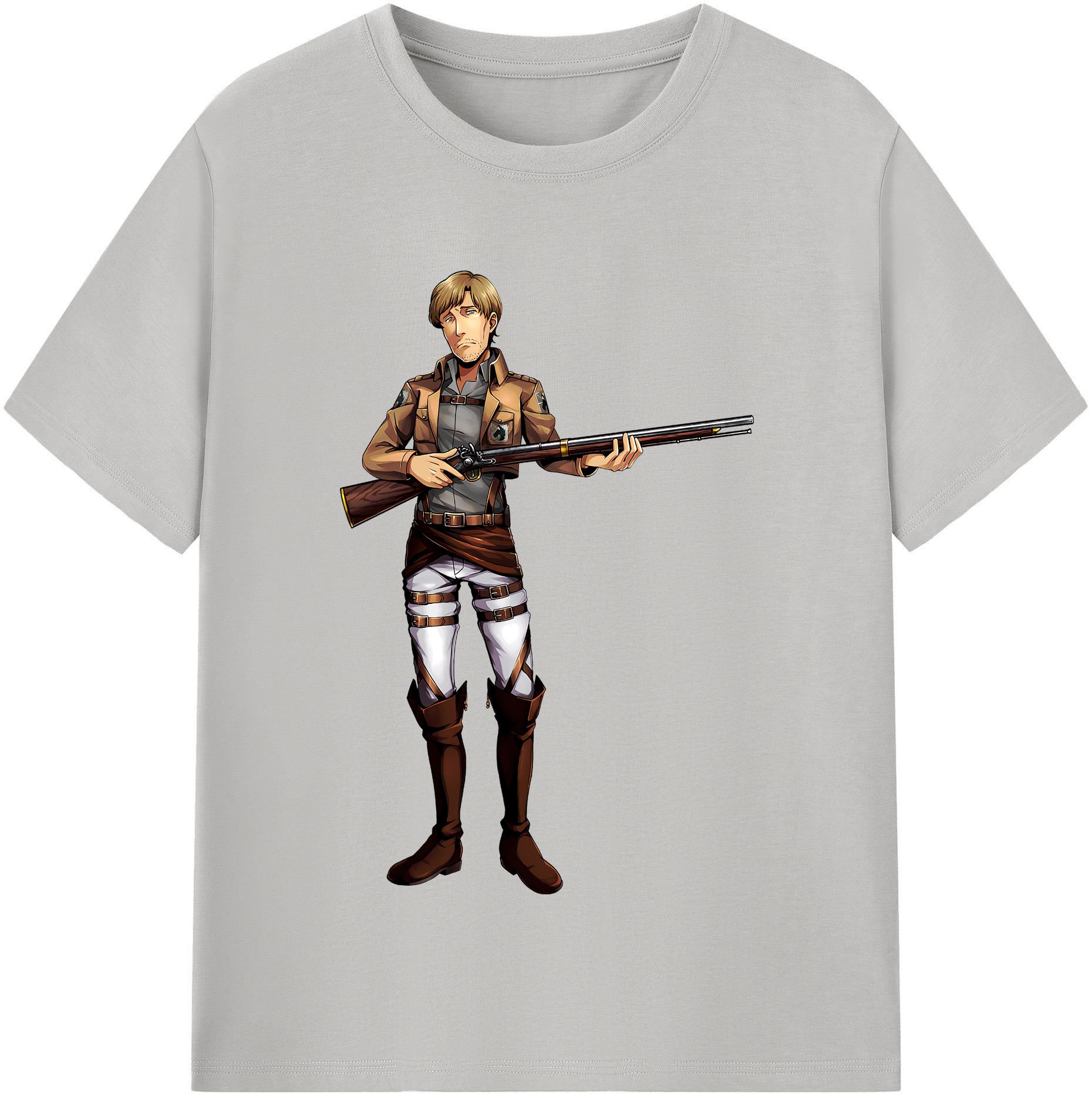 （画像用） 進撃の巨人 Attack on Titan レディースカジュアルプリントTシャツ（綿100％）
