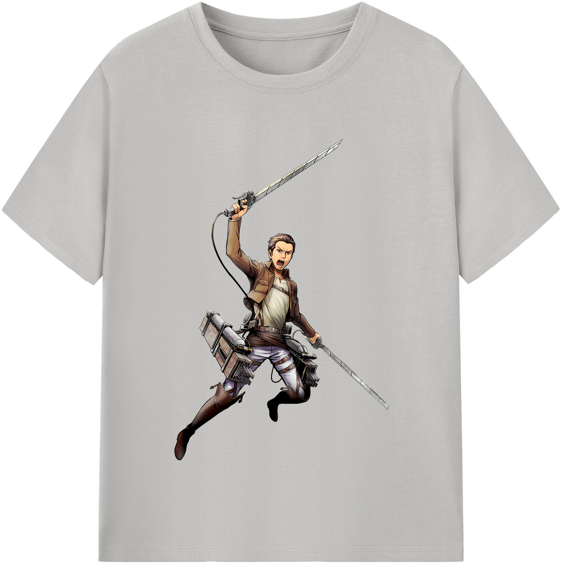 （画像用） 進撃の巨人 Attack on Titan レディースカジュアルプリントTシャツ（綿100％）