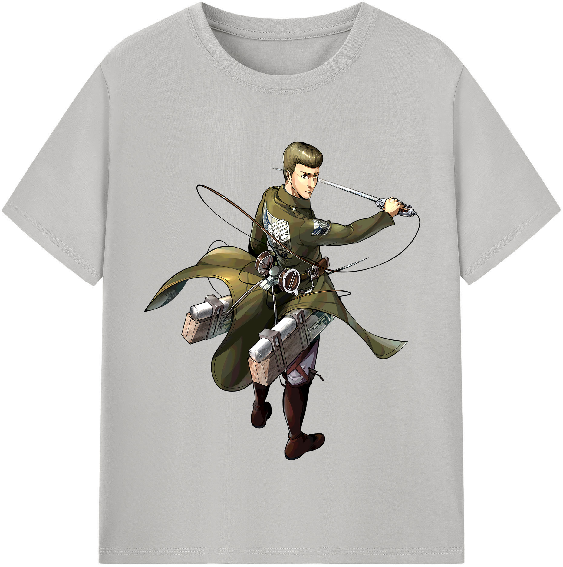 （画像用） 進撃の巨人 Attack on Titan レディースカジュアルプリントTシャツ（綿100％）