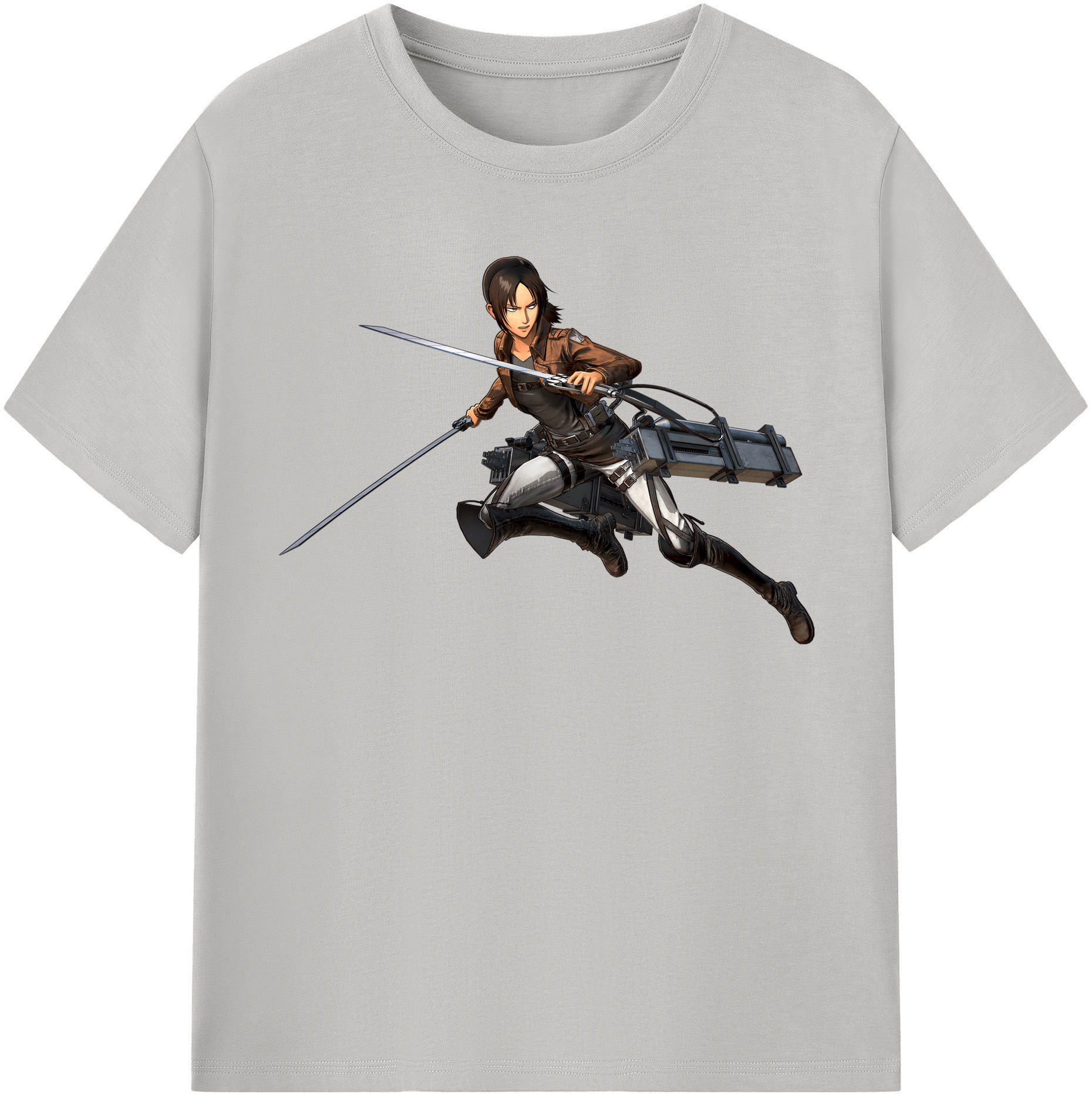 （画像用） 進撃の巨人 Attack on Titan レディースカジュアルプリントTシャツ（綿100％）