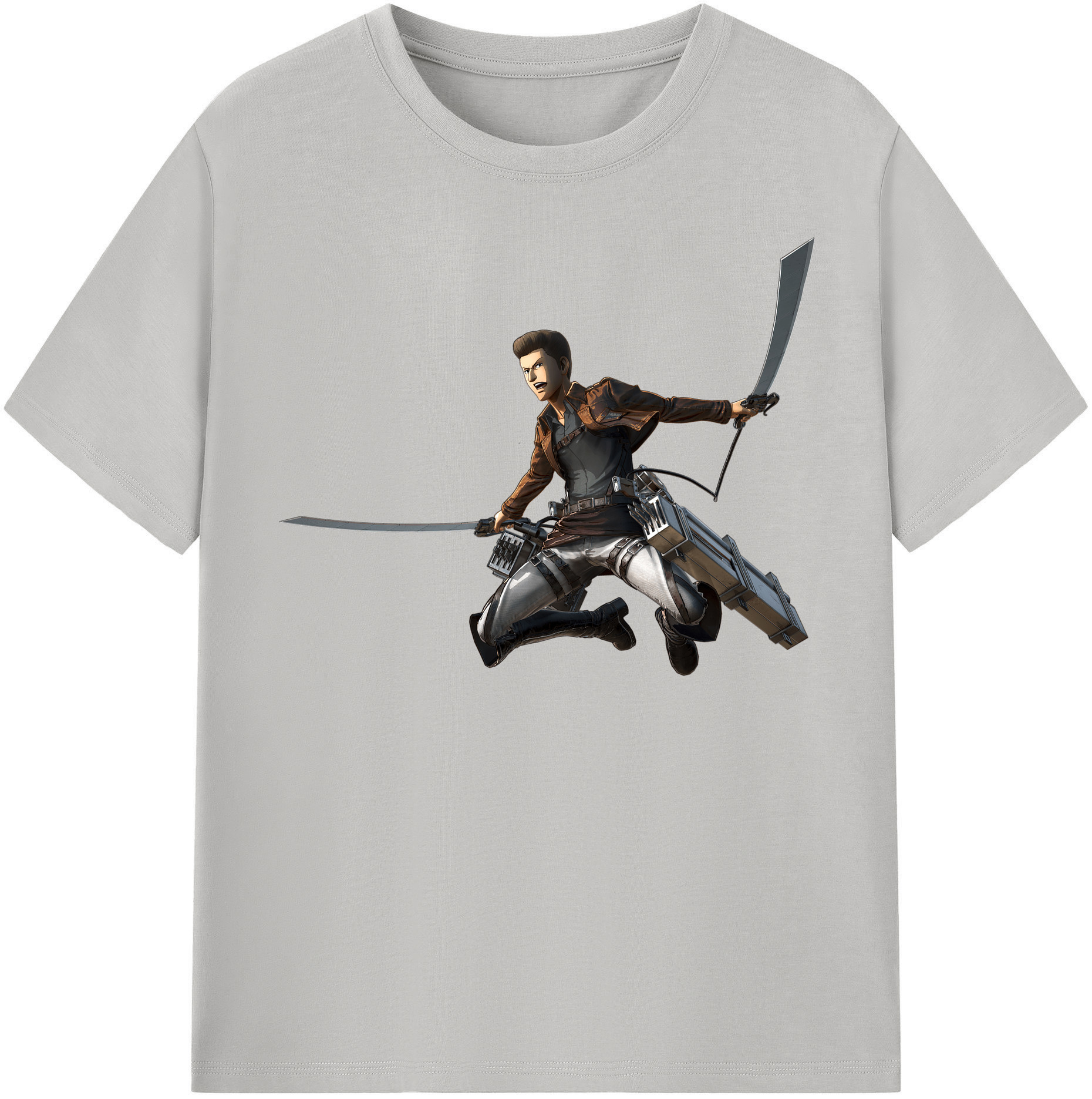 （画像用） 進撃の巨人 Attack on Titan レディースカジュアルプリントTシャツ（綿100％）