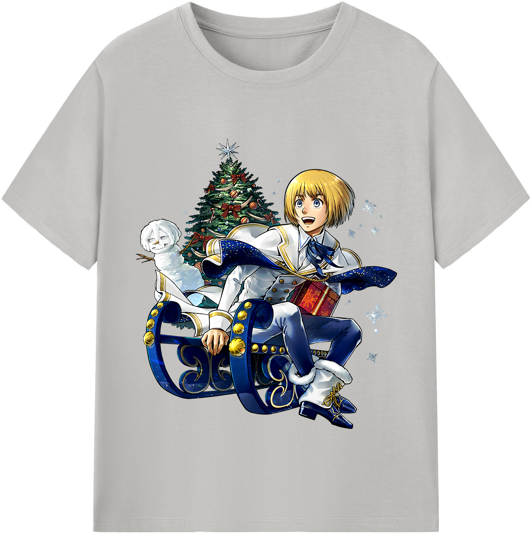（画像用） 進撃の巨人 アルミン·アルレルト Attack on Titan Armin Arlert レディースカジュアルプリントTシャツ（綿100％）