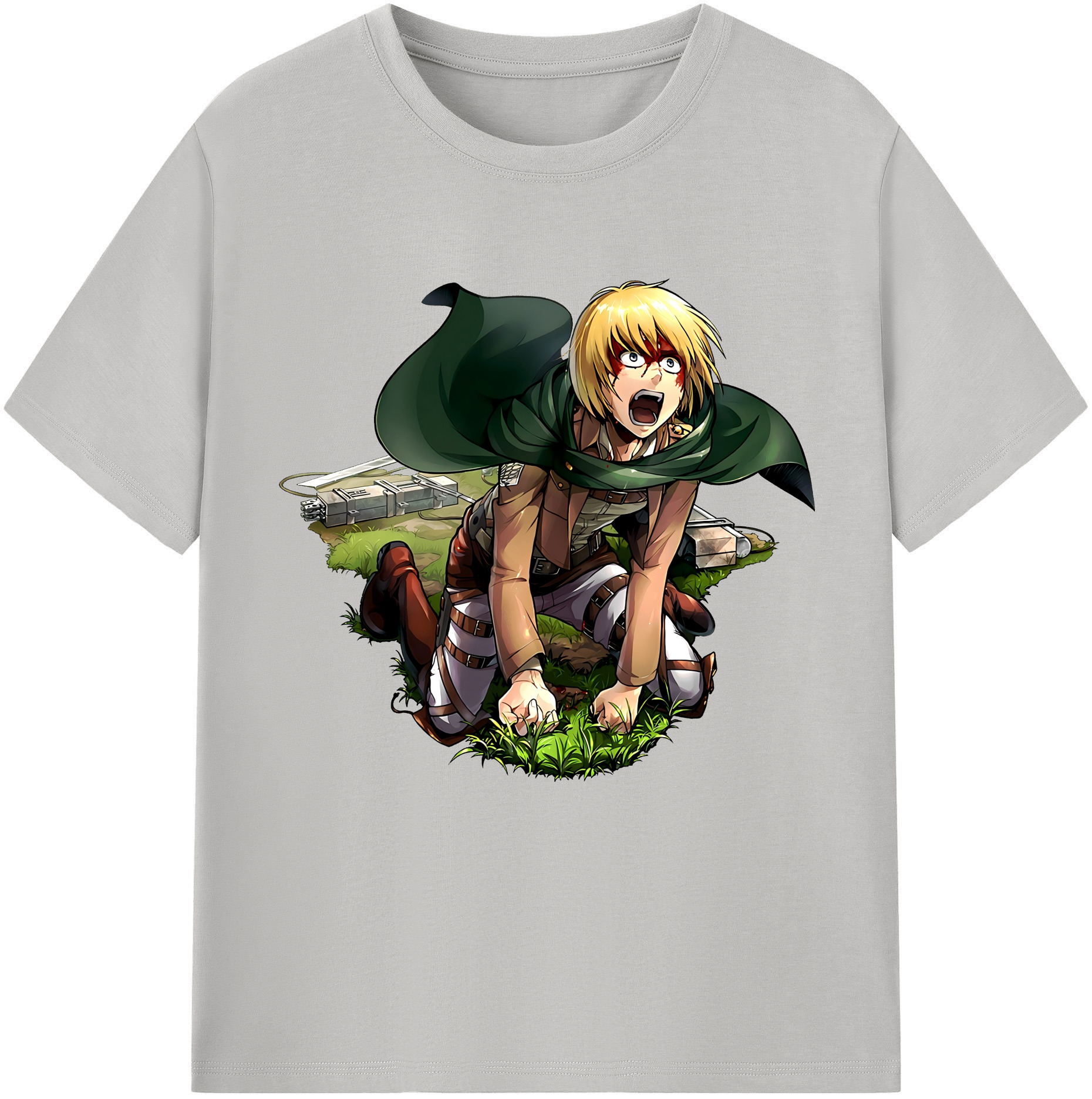 （画像用） 進撃の巨人 アルミン·アルレルト Attack on Titan Armin Arlert レディースカジュアルプリントTシャツ（綿100％）