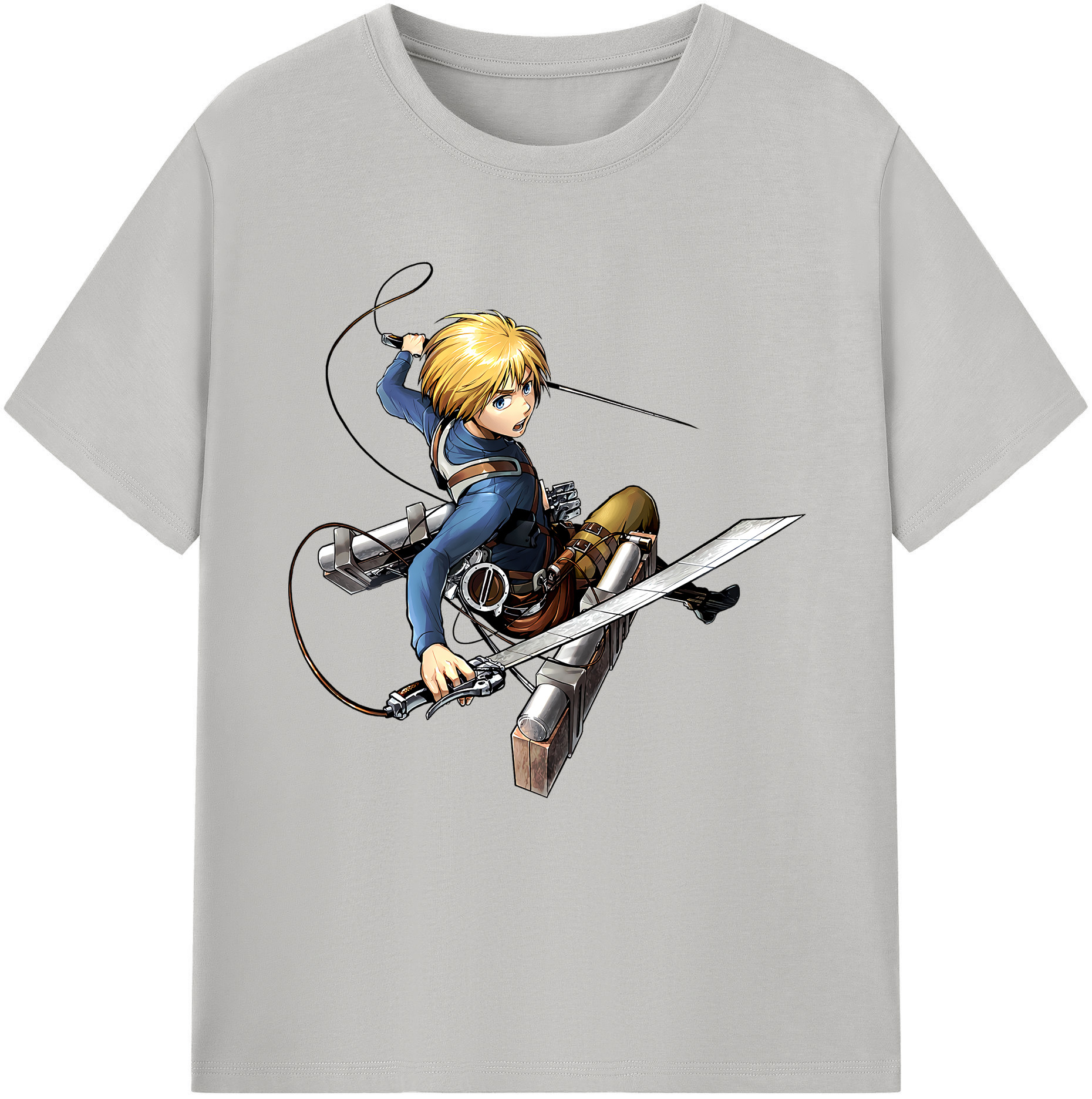 （画像用） 進撃の巨人 アルミン·アルレルト Attack on Titan Armin Arlert レディースカジュアルプリントTシャツ（綿100％）