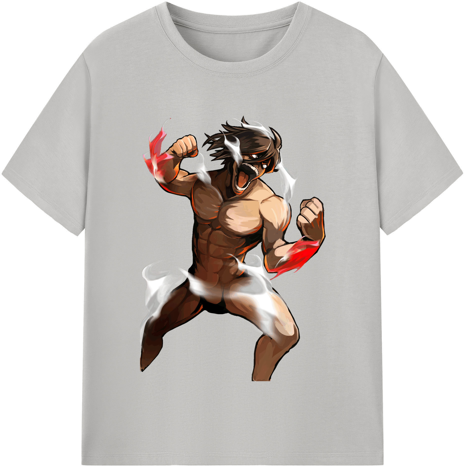 （画像用） 進撃の巨人 Attack on Titan レディースカジュアルプリントTシャツ（綿100％）