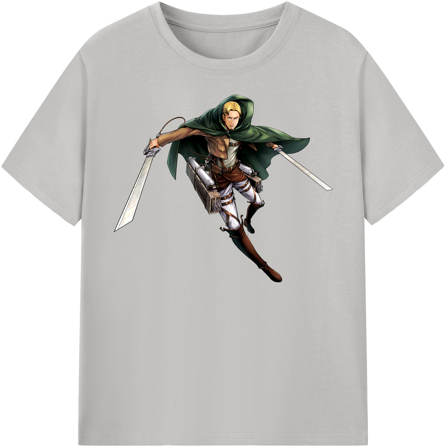 （画像用） 進撃の巨人 Attack on Titan レディースカジュアルプリントTシャツ（綿100％）