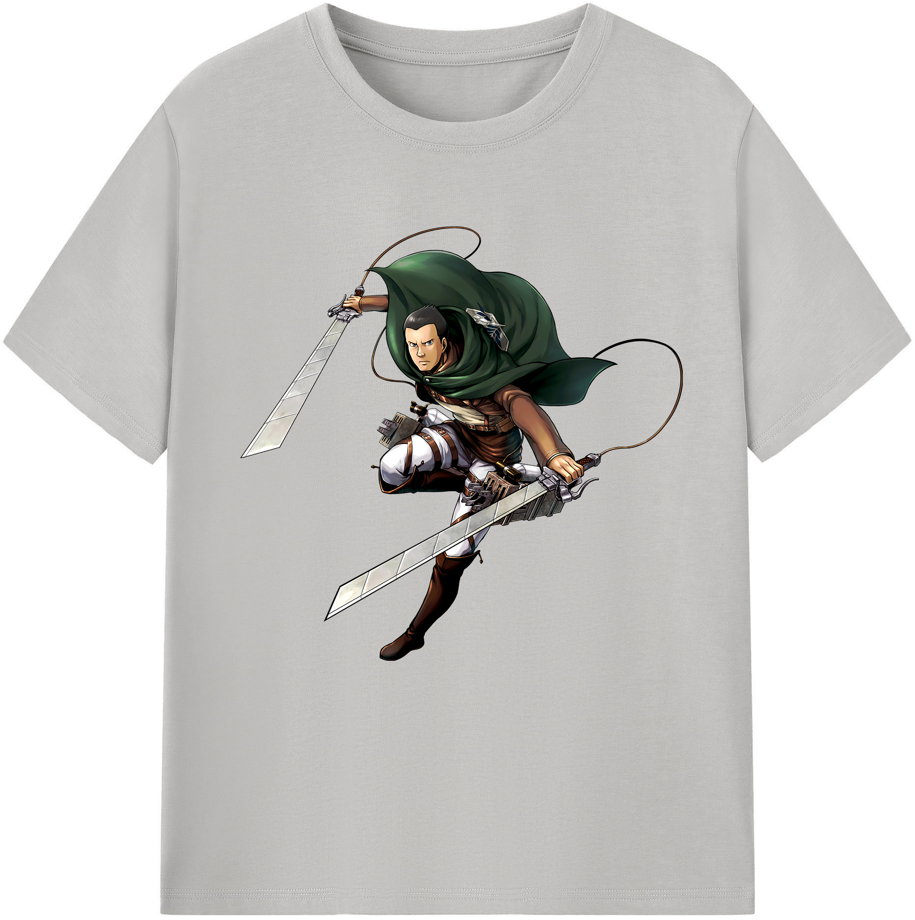 （画像用） 進撃の巨人 Attack on Titan レディースカジュアルプリントTシャツ（綿100％）