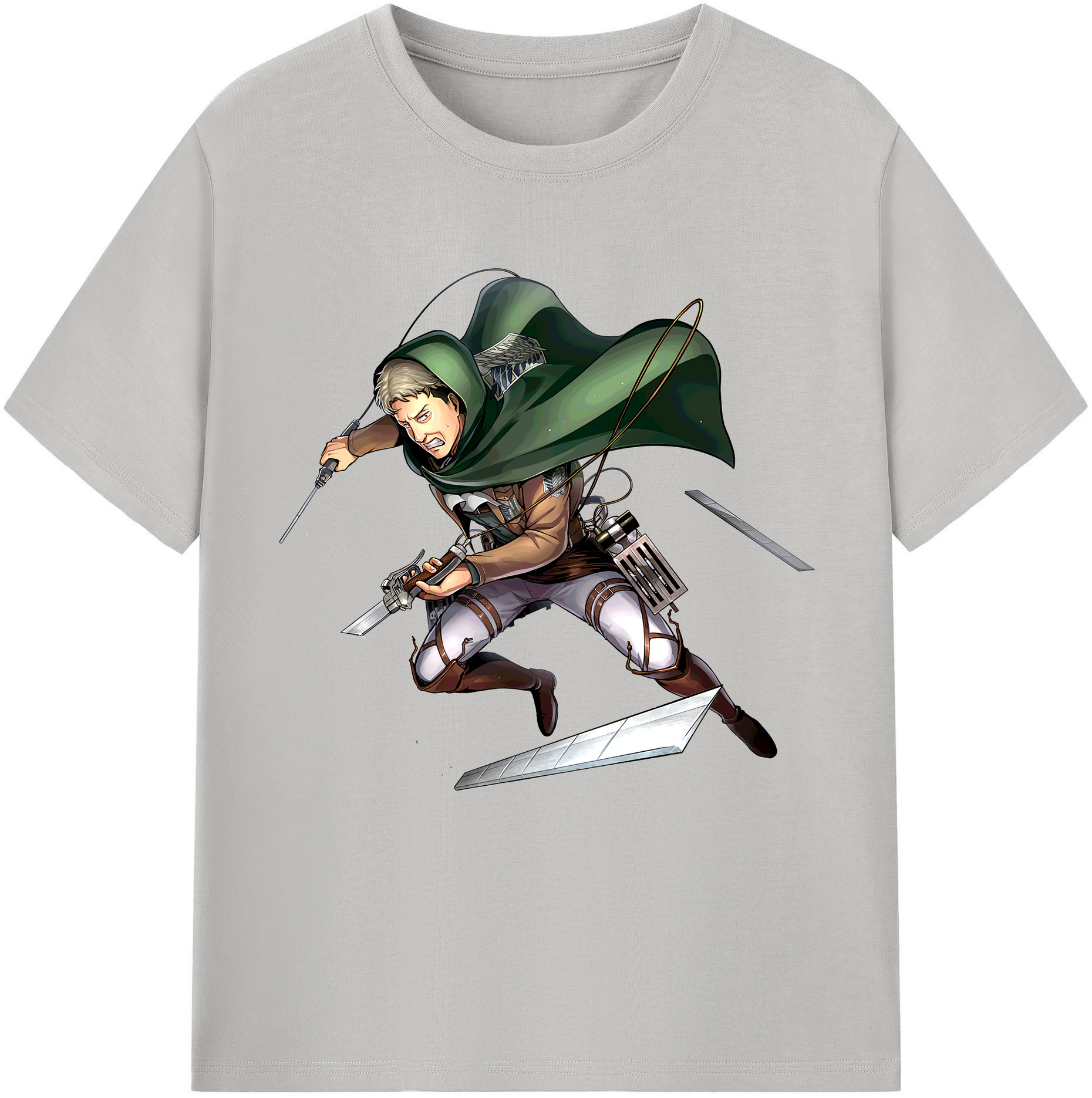 （画像用） 進撃の巨人 Attack on Titan レディースカジュアルプリントTシャツ（綿100％）