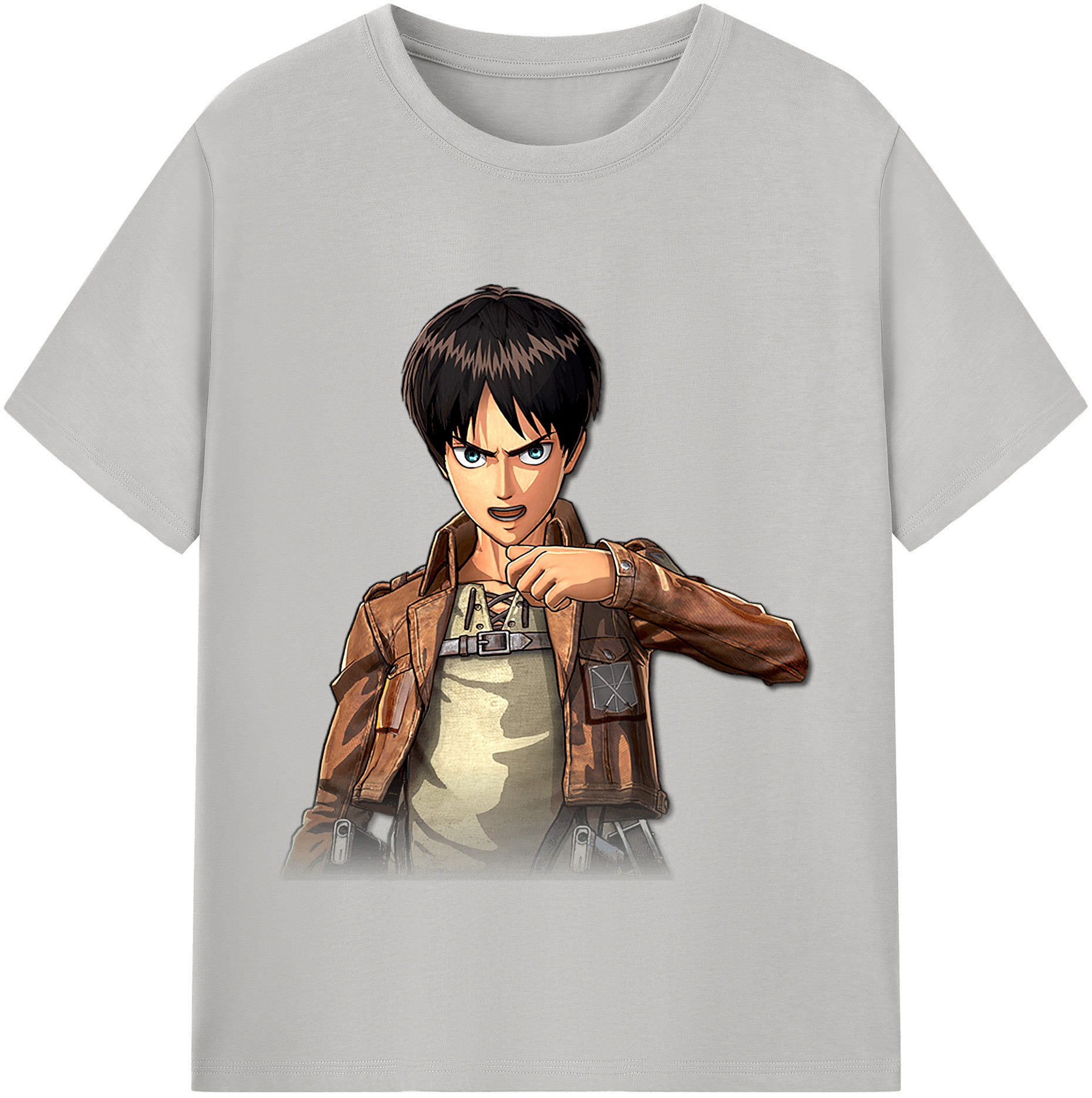 （画像用） 進撃の巨人 エレン･イェーガー Attack on Titan Eren Jäger レディースカジュアルプリントTシャツ（綿100％）