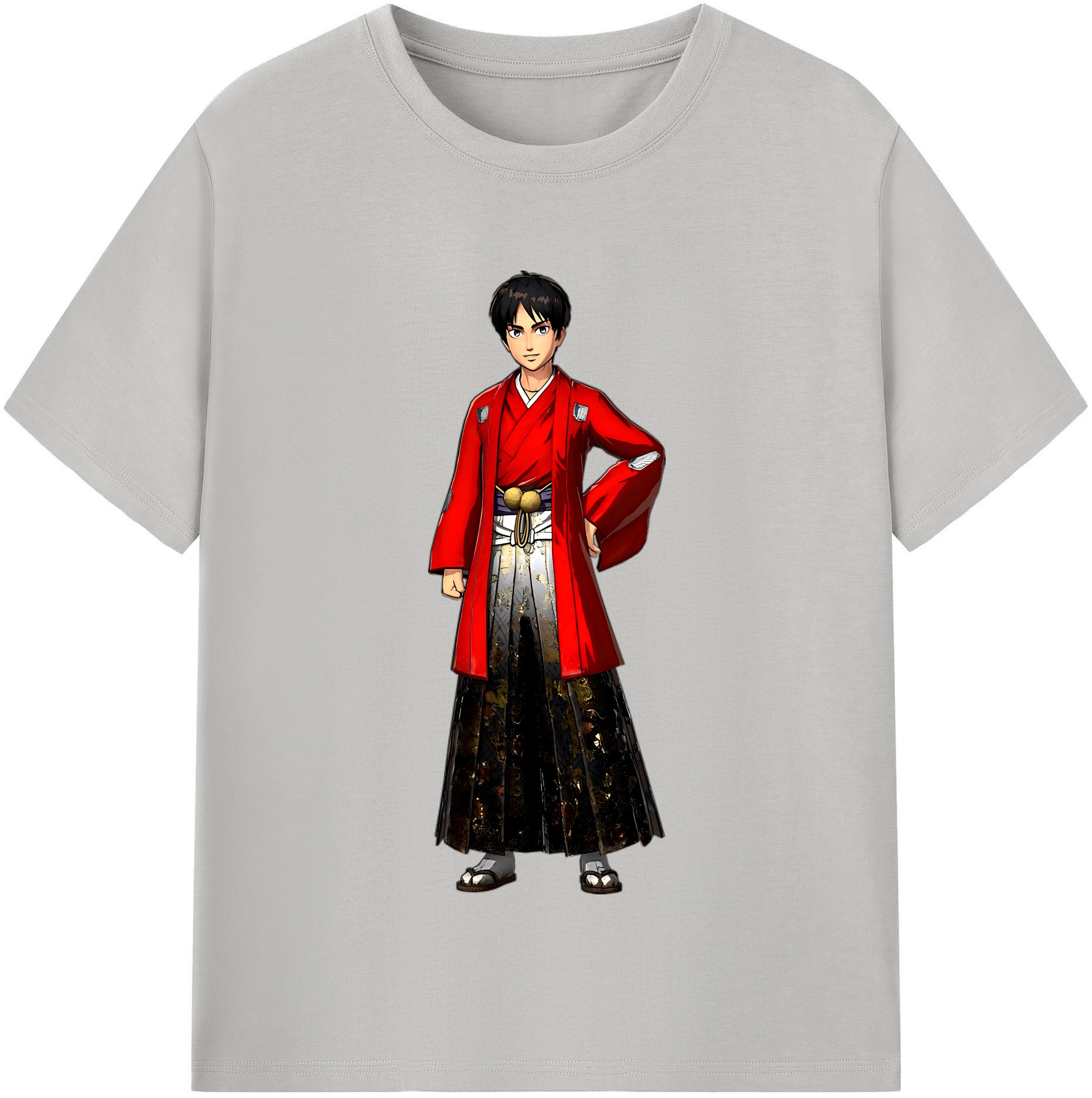 （画像用） 進撃の巨人 エレン･イェーガー Attack on Titan Eren Jäger レディースカジュアルプリントTシャツ（綿100％）
