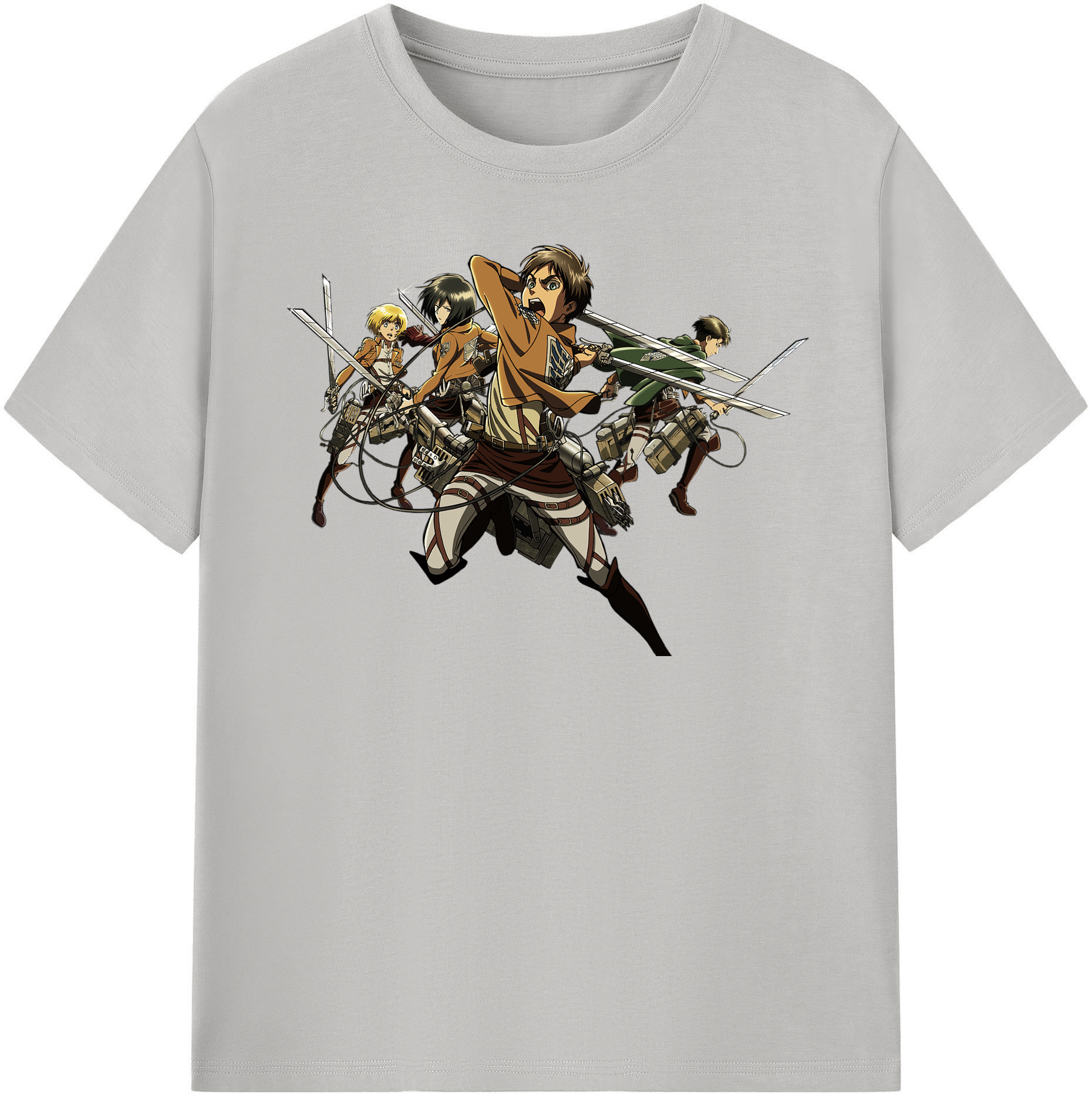 （画像用） 進撃の巨人 エレン･イェーガー Attack on Titan Eren Jäger レディースカジュアルプリントTシャツ（綿100％）