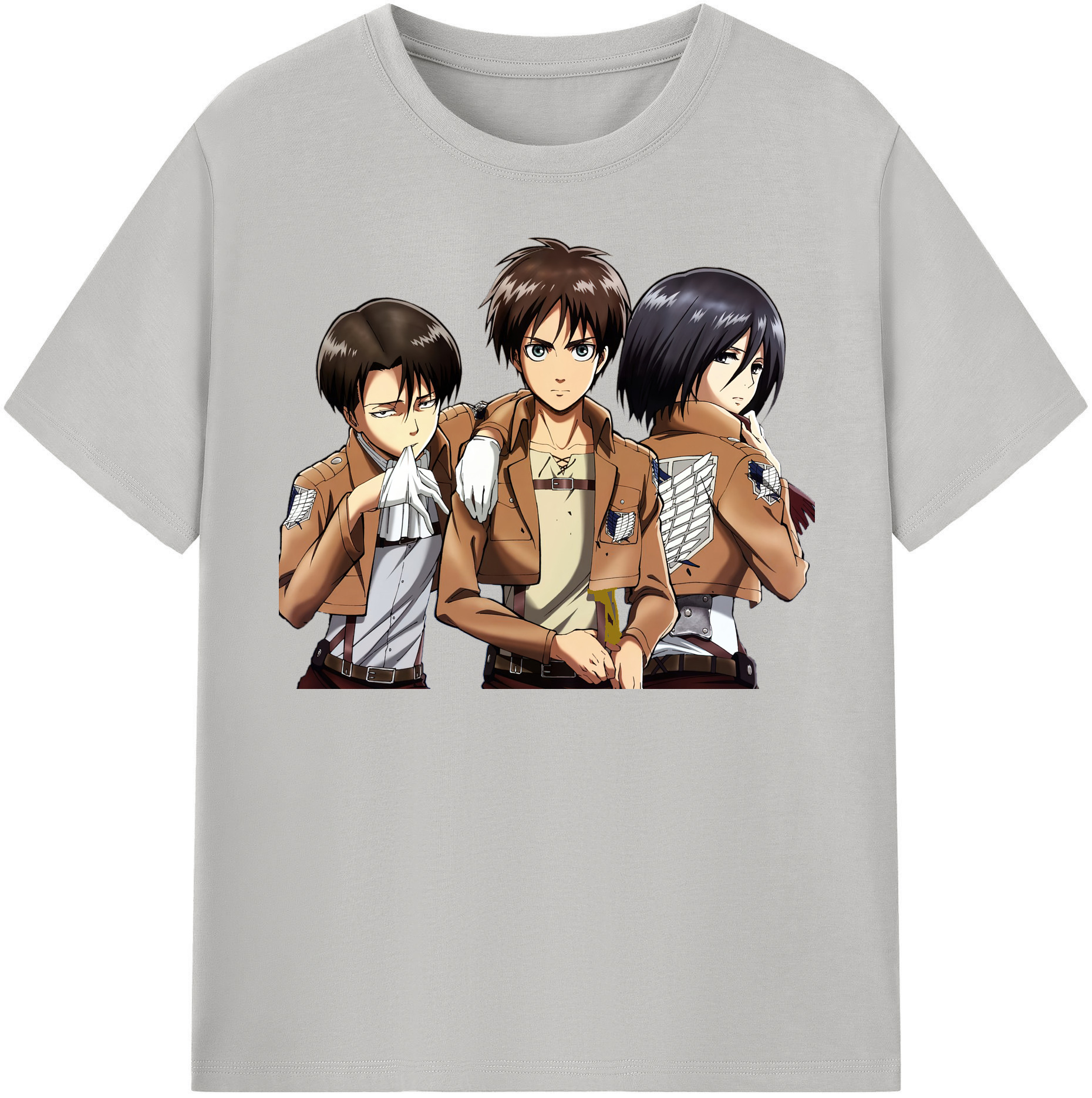 （画像用） 進撃の巨人 エレン･イェーガー Attack on Titan Eren Jäger レディースカジュアルプリントTシャツ（綿100％）