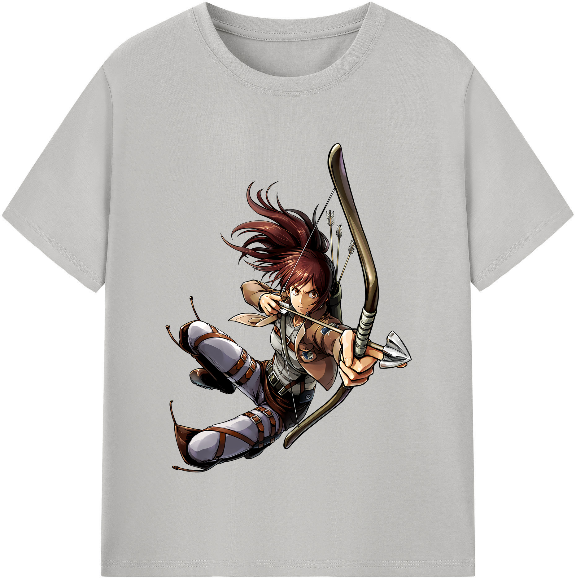 （画像用） 進撃の巨人 サシャ·ブラウス Attack on Titan Sasha Blaus レディースカジュアルプリントTシャツ（綿100％）