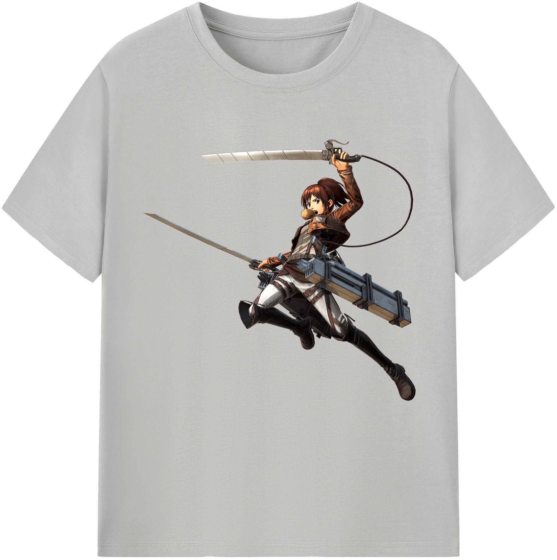 （画像用） 進撃の巨人 サシャ·ブラウス Attack on Titan Sasha Blaus レディースカジュアルプリントTシャツ（綿100％）