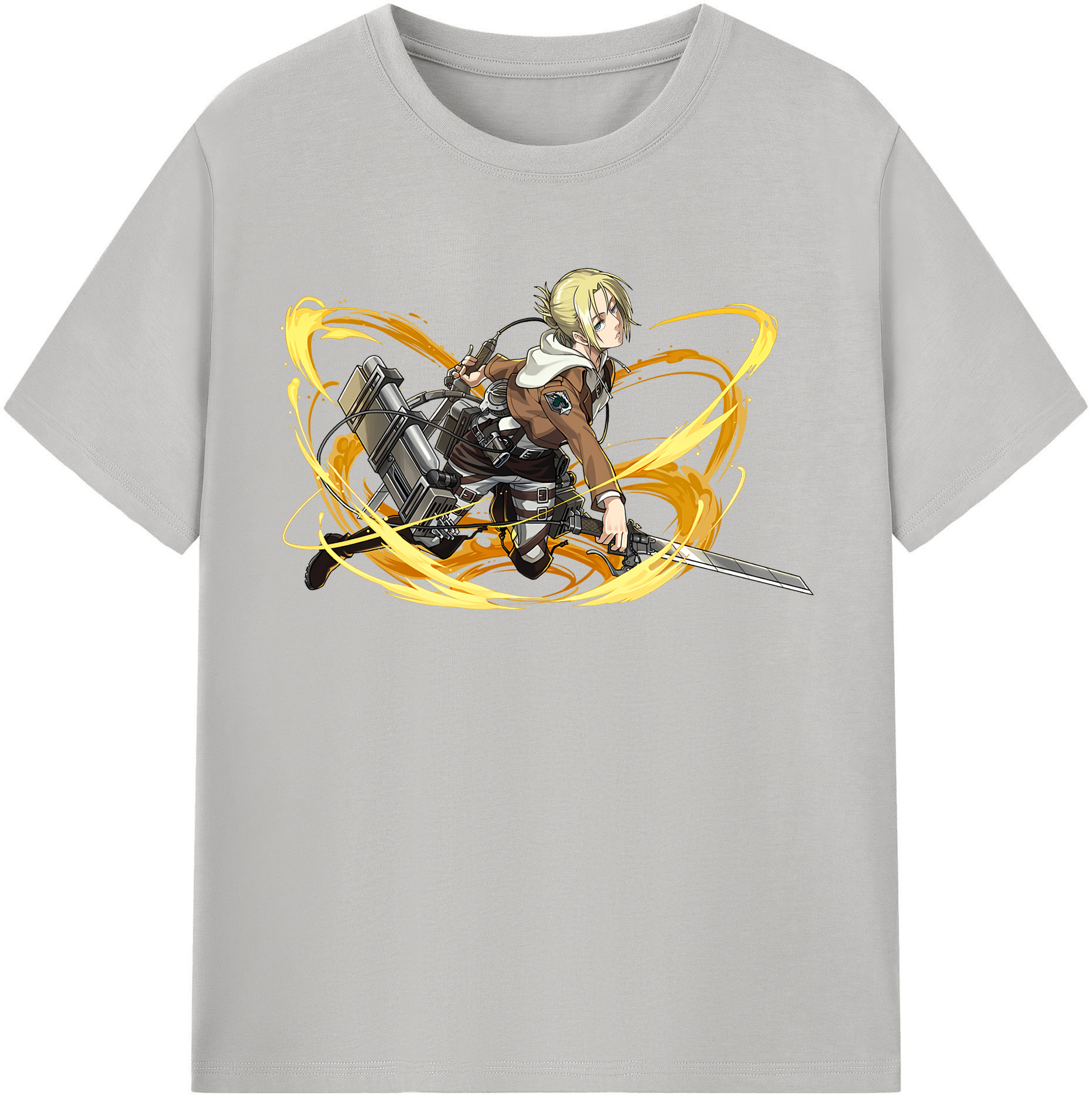 （画像用） 進撃の巨人 アニ・レオンハート Attack on Titan Annie Leonhart レディースカジュアルプリントTシャツ（綿100％）