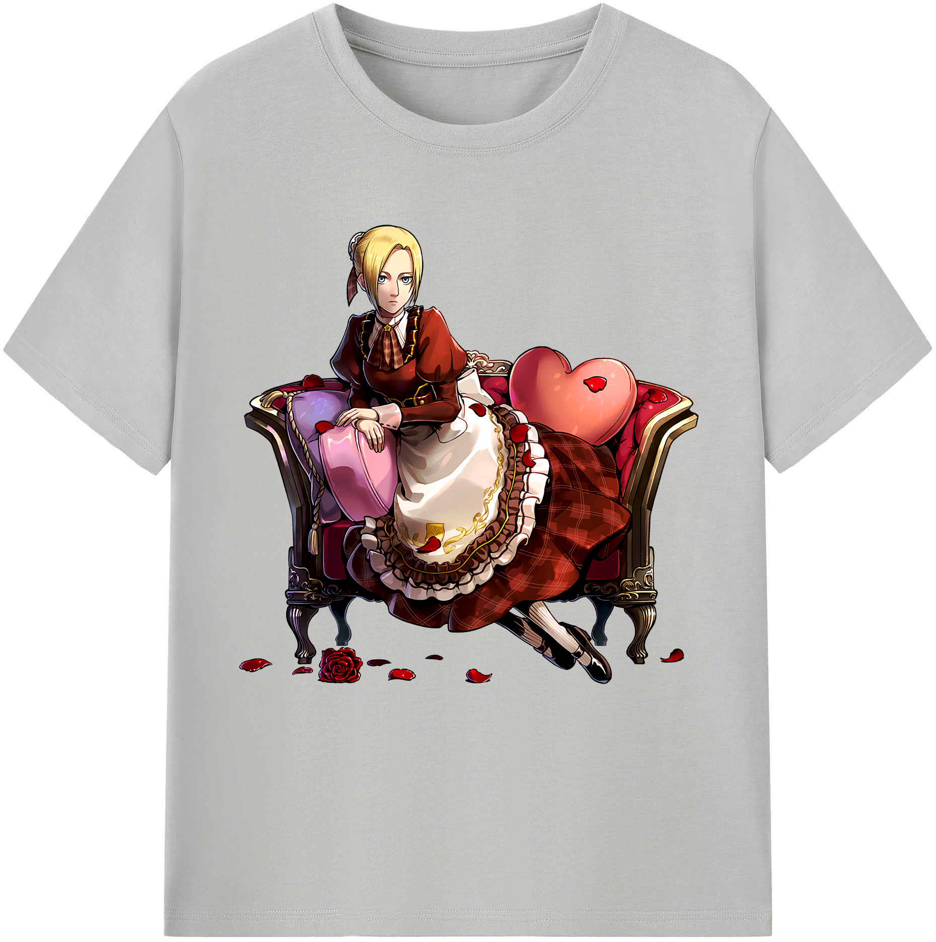 （画像用） 進撃の巨人 アニ・レオンハート Attack on Titan Annie Leonhart レディースカジュアルプリントTシャツ（綿100％）