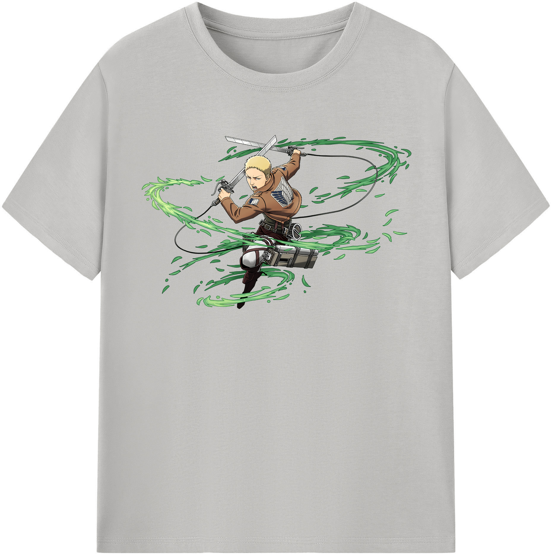 （画像用） 進撃の巨人 ライナー・ブラウン Attack on Titan Reiner Braun レディースカジュアルプリントTシャツ（綿100％）