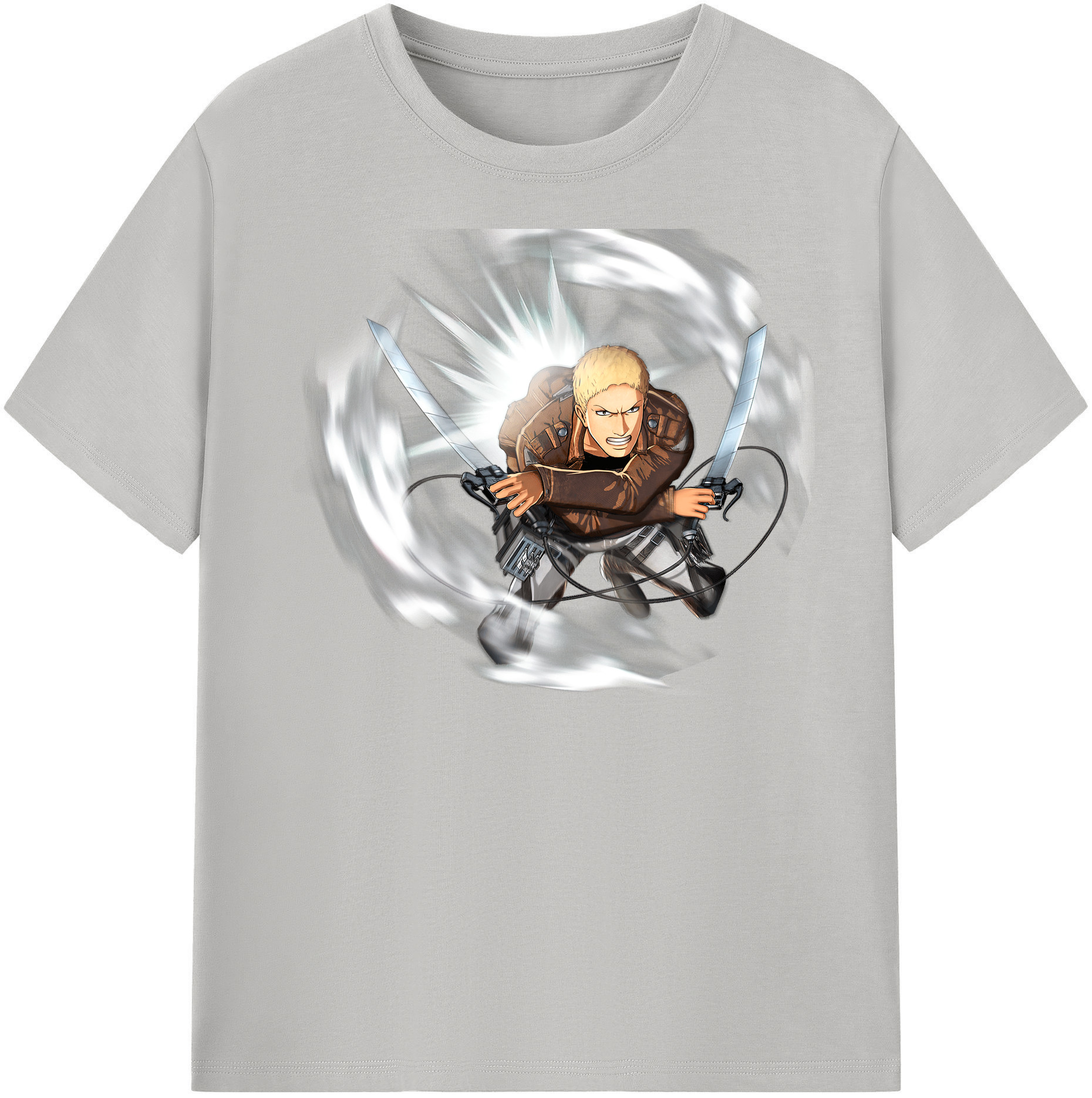 （画像用） 進撃の巨人 ライナー・ブラウン Attack on Titan Reiner Braun レディースカジュアルプリントTシャツ（綿100％）