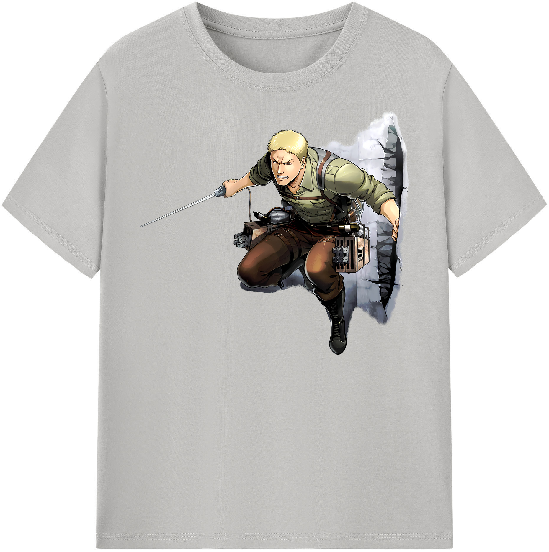 （画像用） 進撃の巨人 ライナー・ブラウン Attack on Titan Reiner Braun レディースカジュアルプリントTシャツ（綿100％）