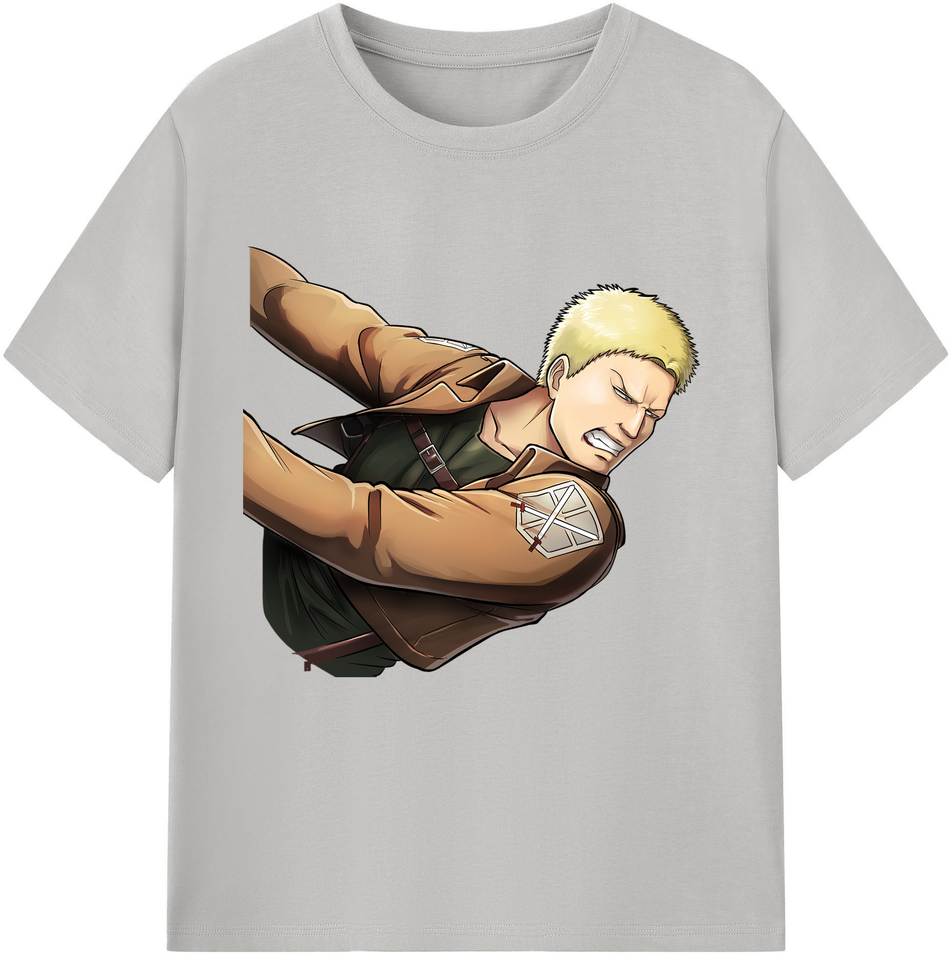 （画像用） 進撃の巨人 ライナー・ブラウン Attack on Titan Reiner Braun レディースカジュアルプリントTシャツ（綿100％）
