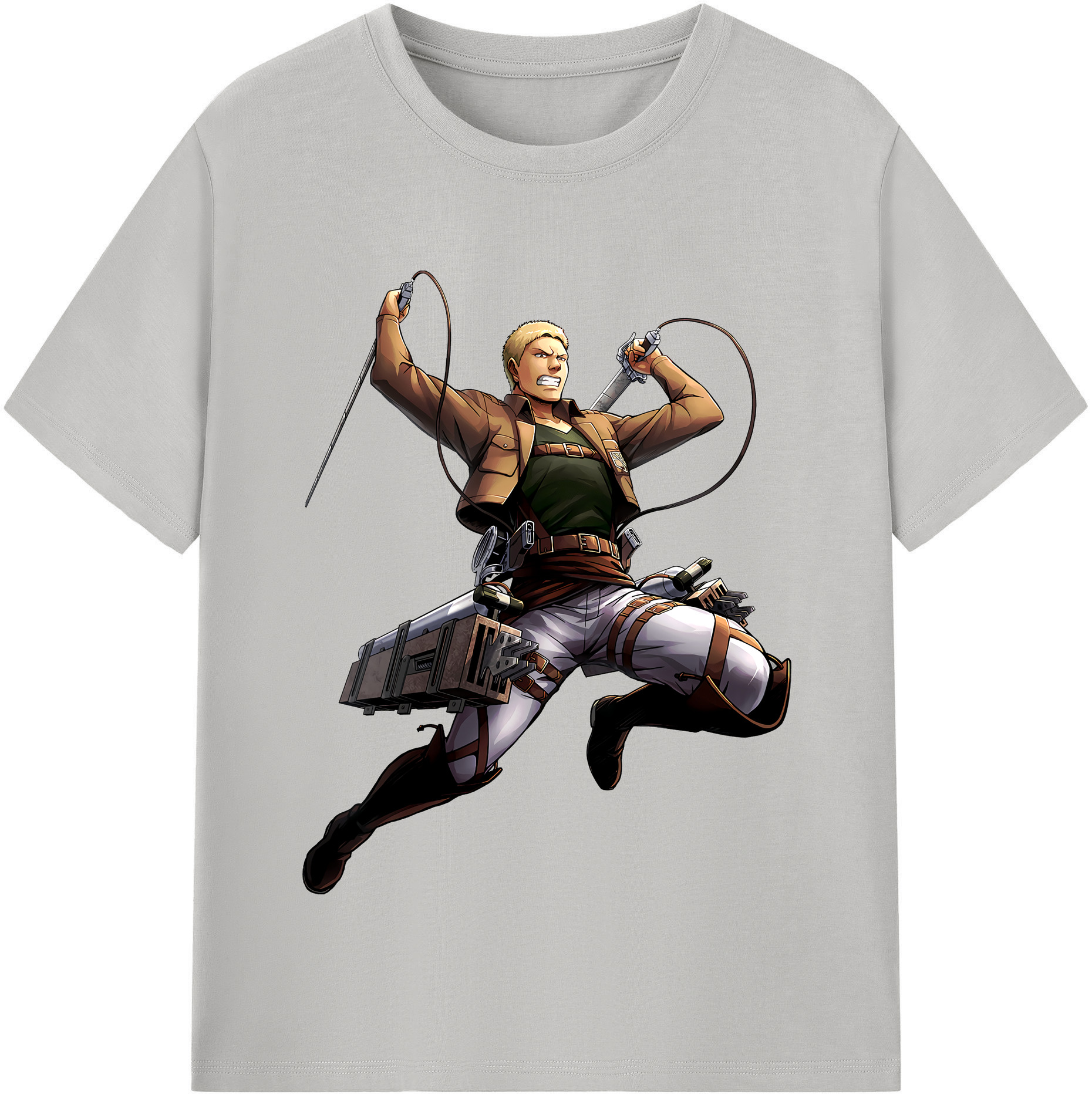 （画像用） 進撃の巨人 ライナー・ブラウン Attack on Titan Reiner Braun レディースカジュアルプリントTシャツ（綿100％）