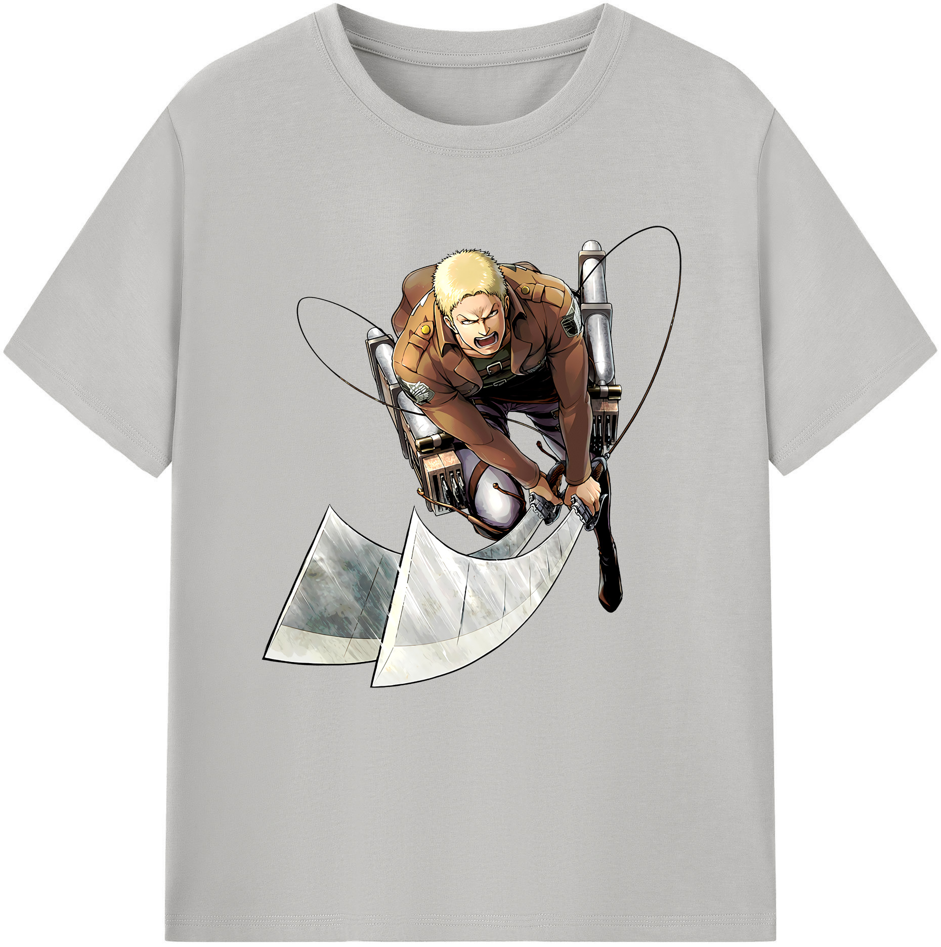 （画像用） 進撃の巨人 ライナー・ブラウン Attack on Titan Reiner Braun レディースカジュアルプリントTシャツ（綿100％）