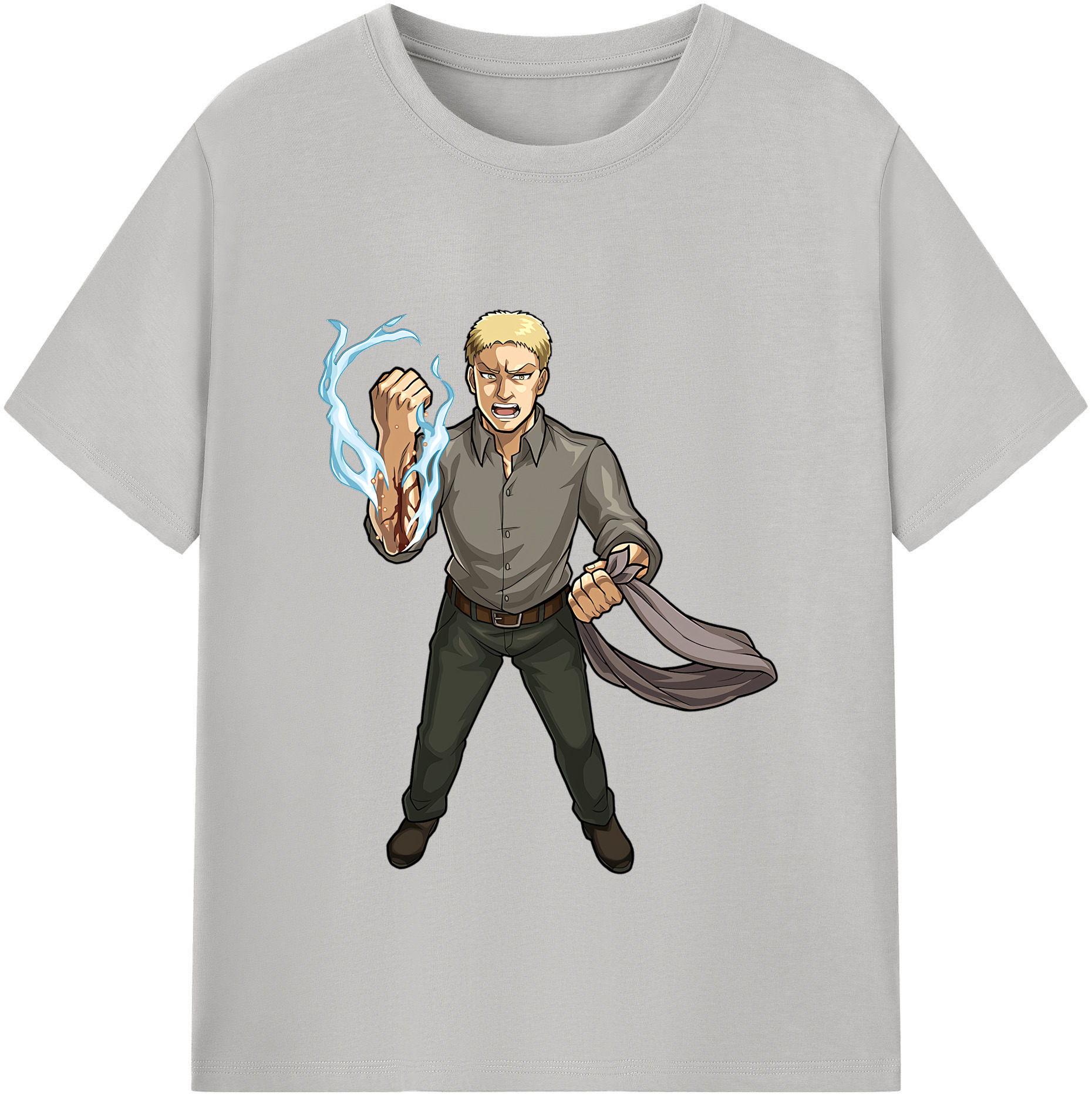 （画像用） 進撃の巨人 ライナー・ブラウン Attack on Titan Reiner Braun レディースカジュアルプリントTシャツ（綿100％）