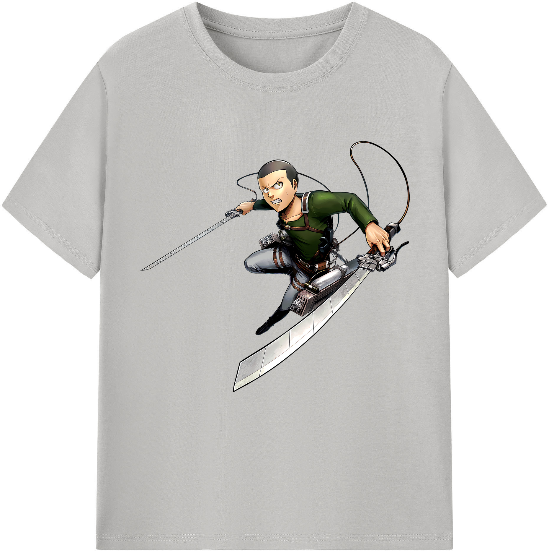 （画像用） 進撃の巨人 コニー·スプリンガー Attack on Titan Connie Springer レディースカジュアルプリントTシャツ（綿100％）