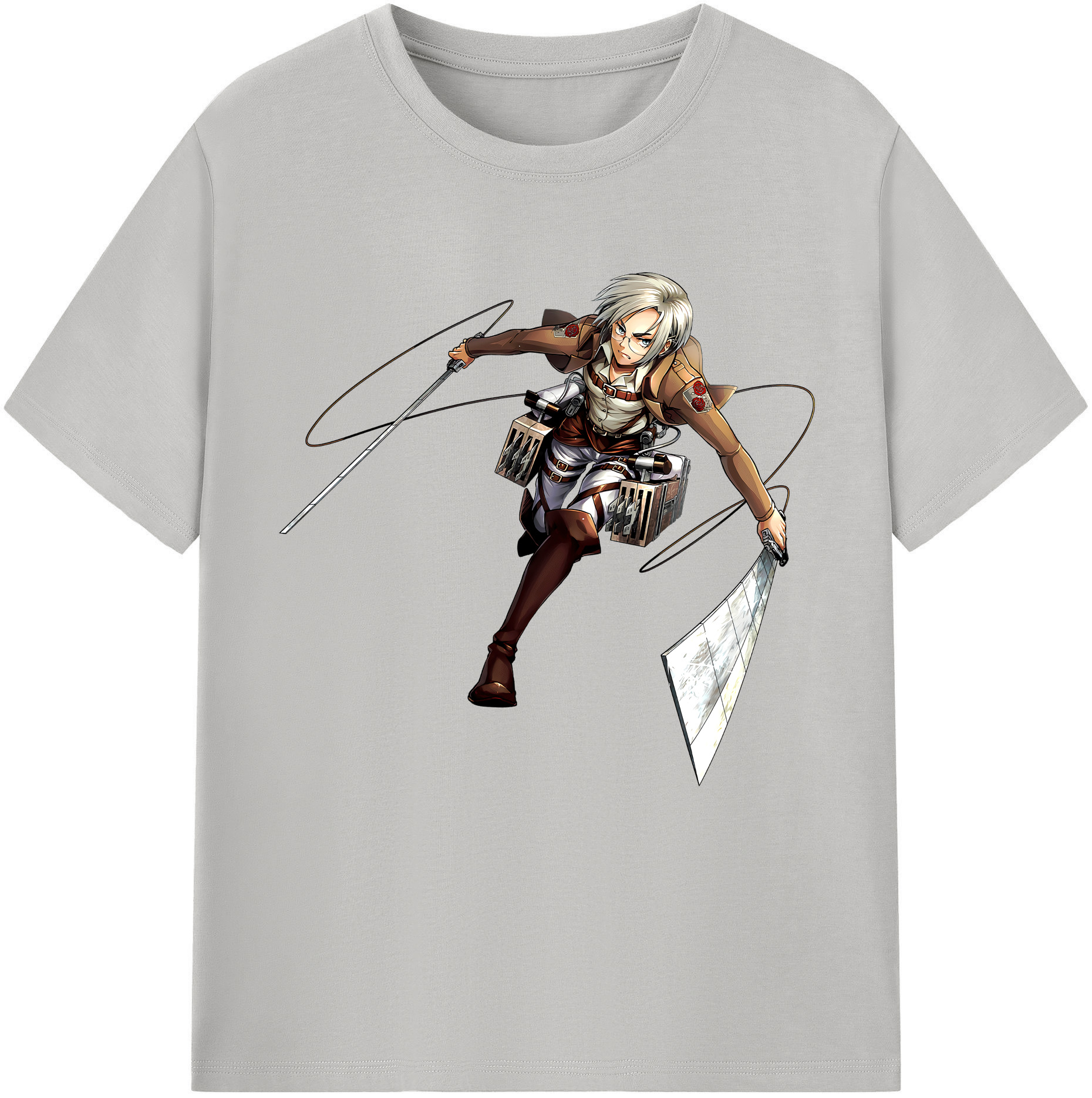 （画像用）  レディースカジュアルプリントTシャツ（綿100％）