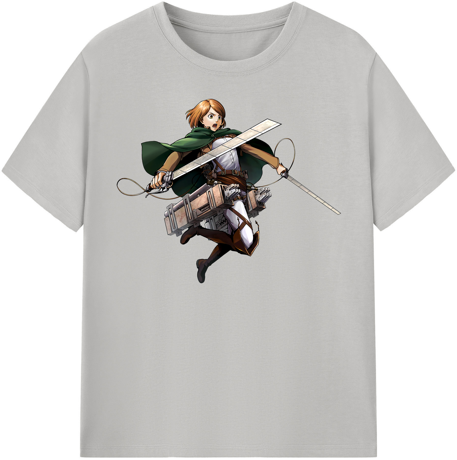 （画像用） 進撃の巨人 ペトラ·ラル Attack on Titan Petra Rall レディースカジュアルプリントTシャツ（綿100％）