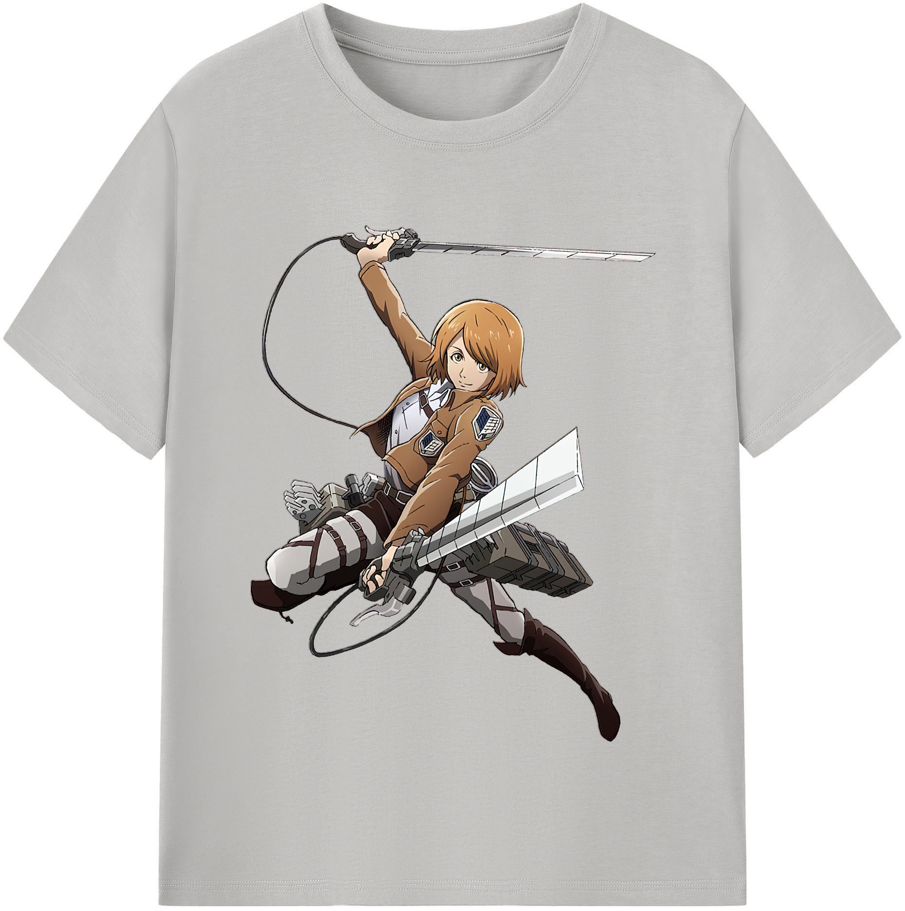 （画像用） 進撃の巨人 ペトラ·ラル Attack on Titan Petra Rall レディースカジュアルプリントTシャツ（綿100％）