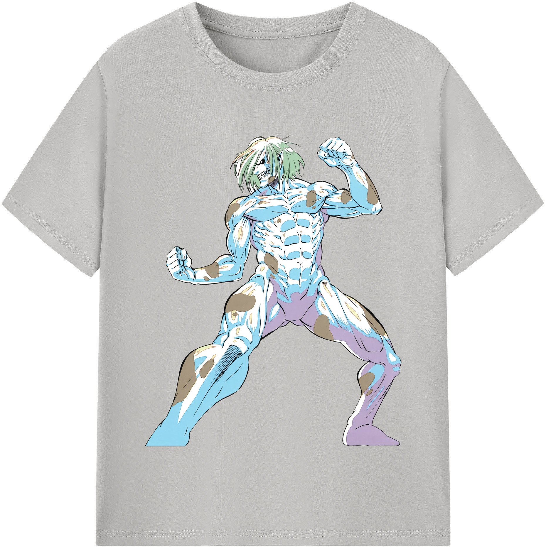 （画像用） 進撃の巨人 Attack on Titan レディースカジュアルプリントTシャツ（綿100％）