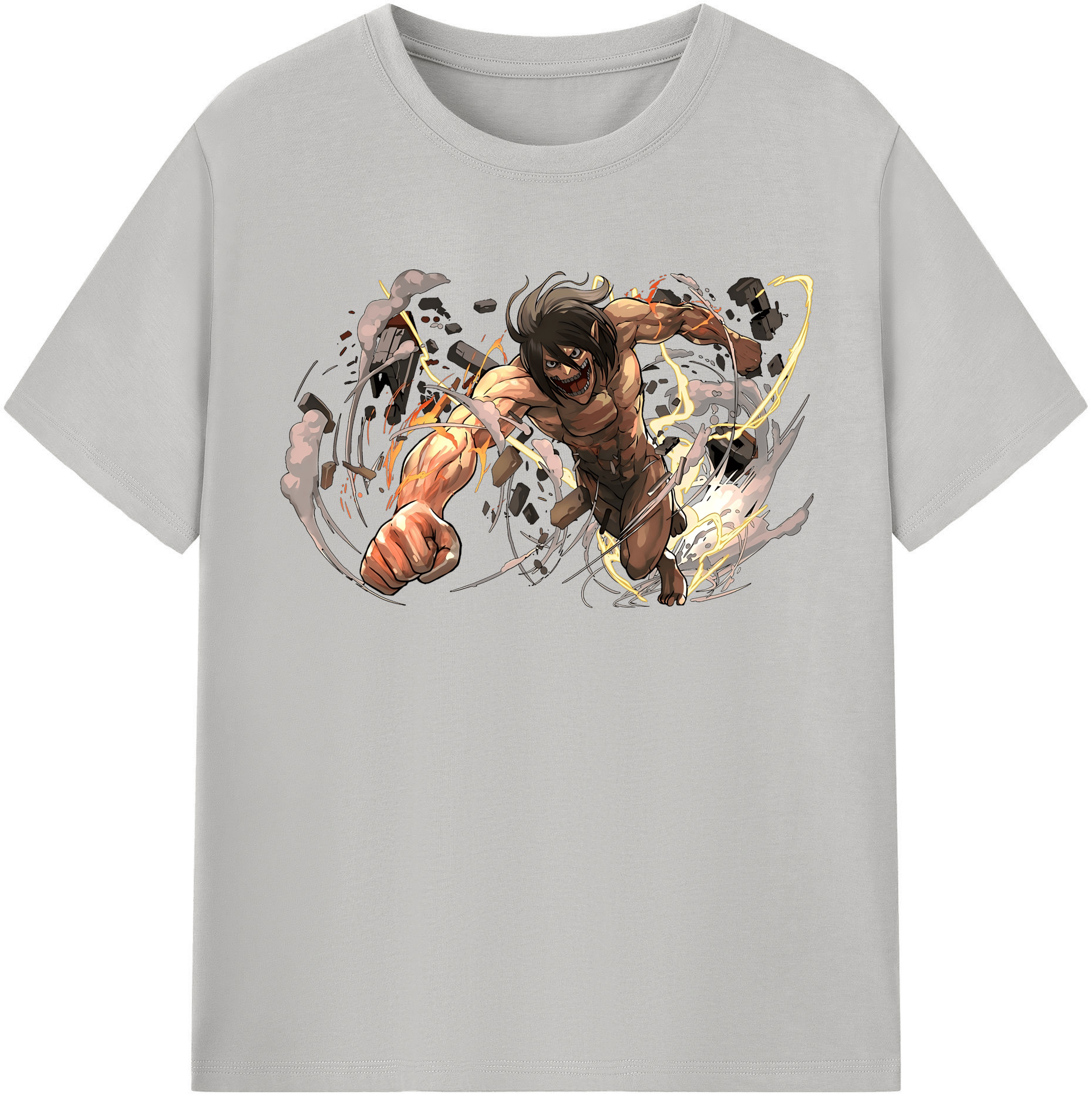 （画像用） 進撃の巨人 Attack on Titan レディースカジュアルプリントTシャツ（綿100％）
