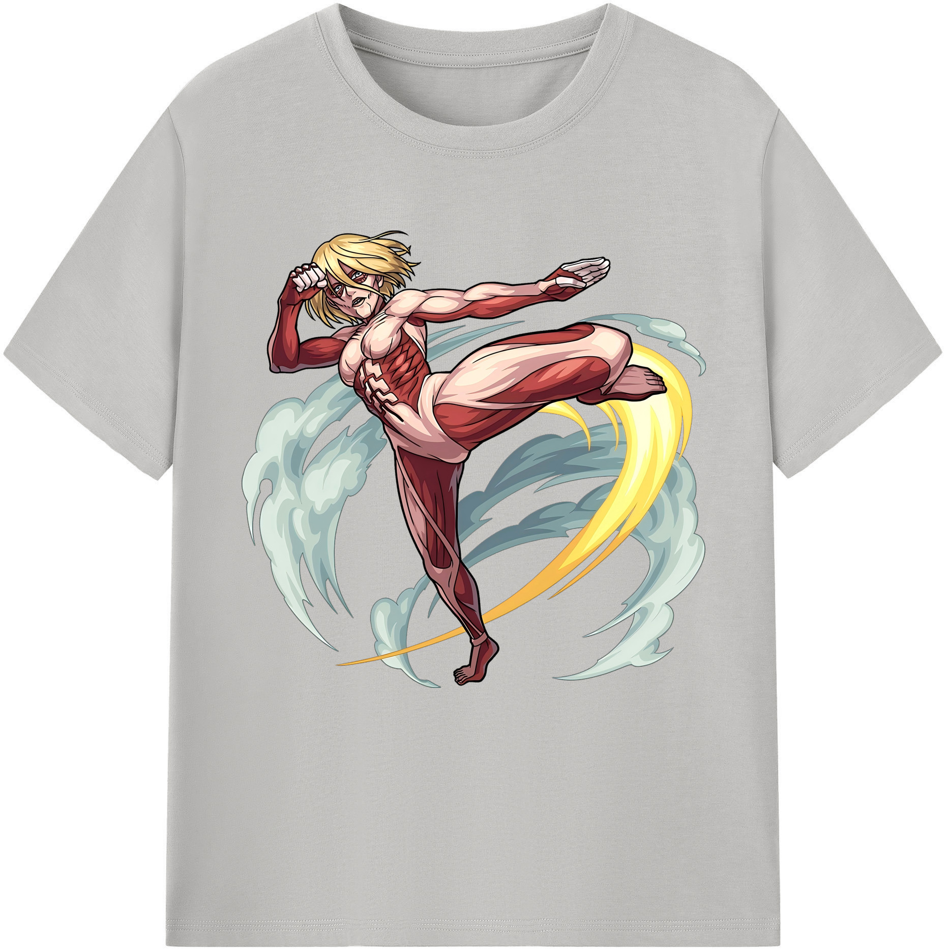 （画像用） 進撃の巨人 Attack on Titan レディースカジュアルプリントTシャツ（綿100％）