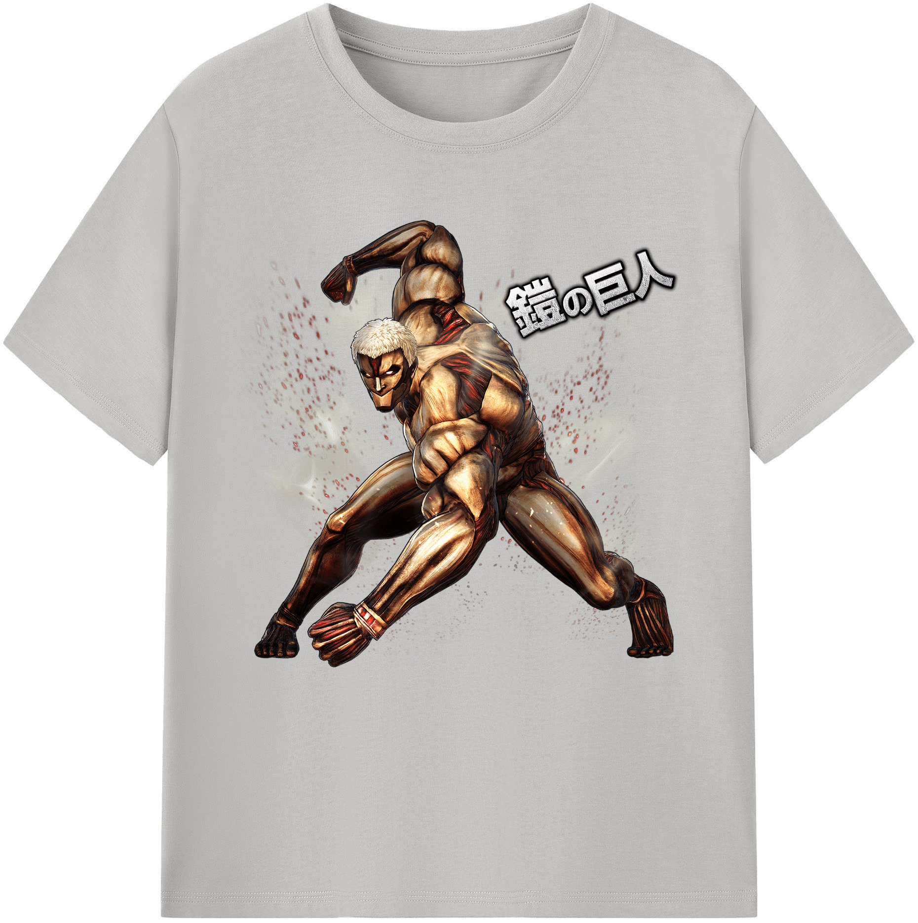 （画像用） 進撃の巨人 Attack on Titan レディースカジュアルプリントTシャツ（綿100％）
