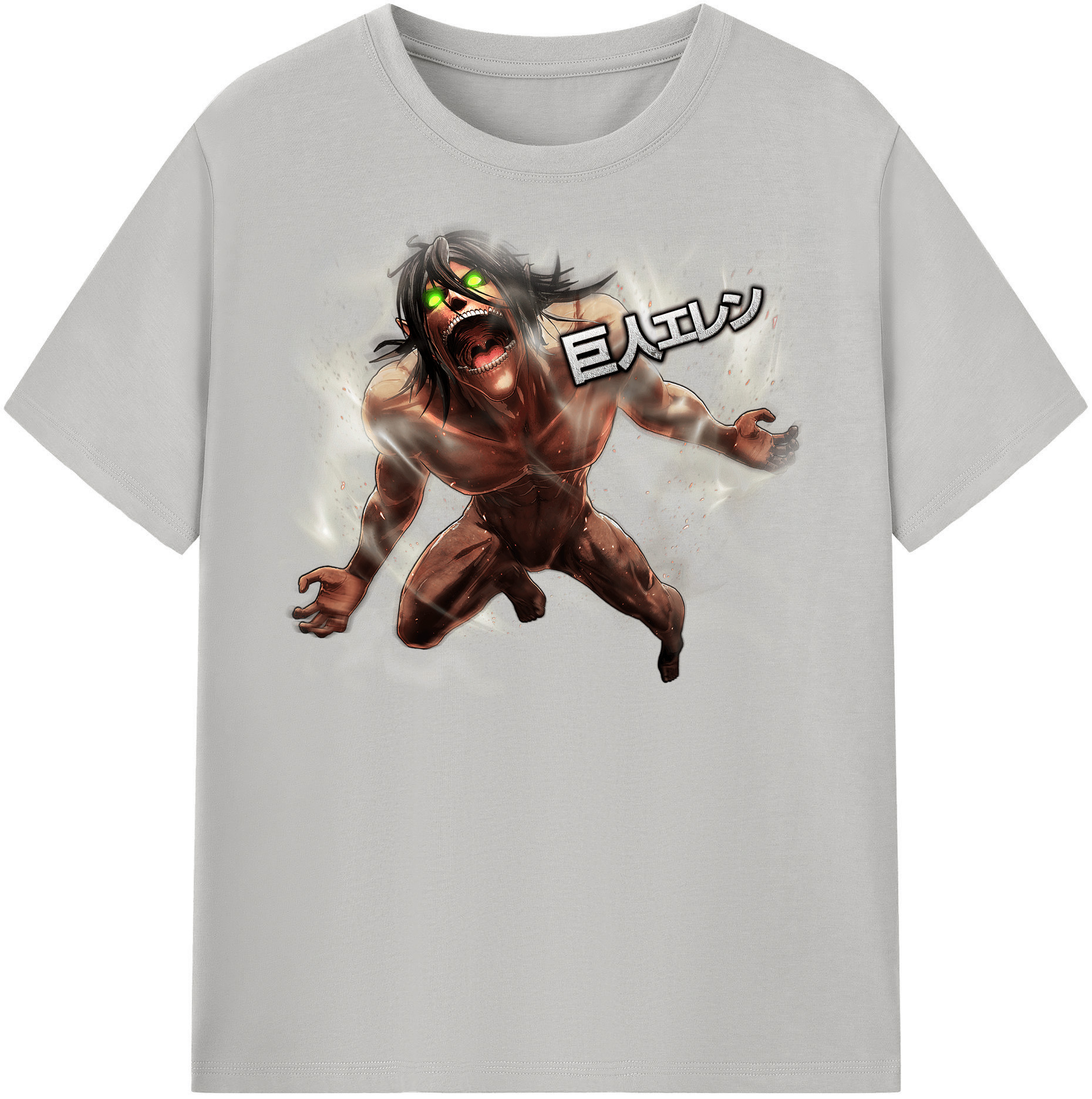 （画像用） 進撃の巨人 Attack on Titan レディースカジュアルプリントTシャツ（綿100％）