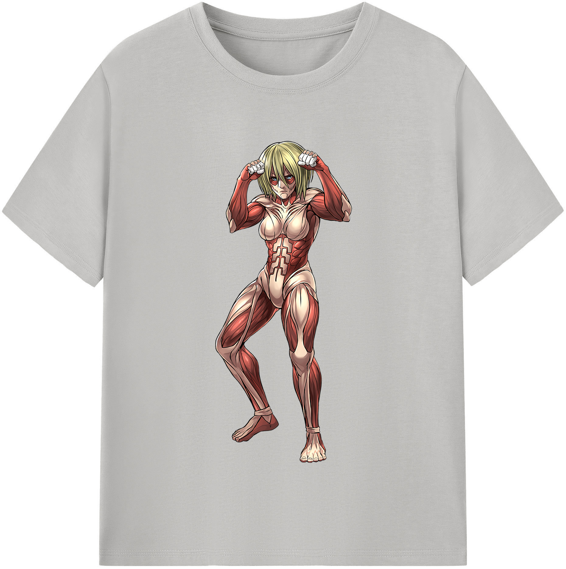 （画像用） 進撃の巨人 Attack on Titan レディースカジュアルプリントTシャツ（綿100％）