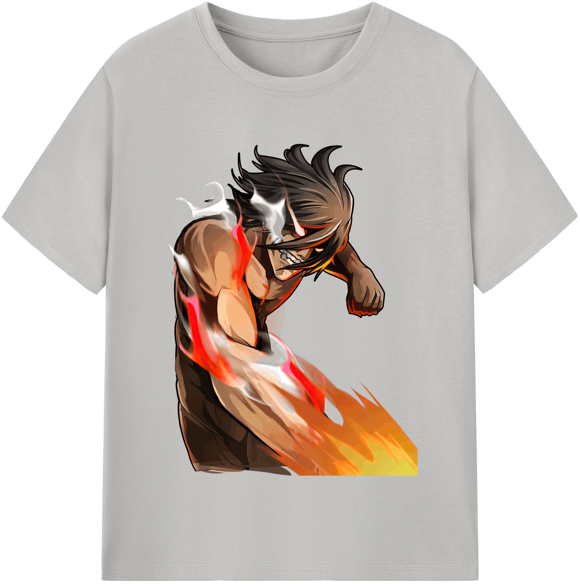 （画像用） 進撃の巨人 Attack on Titan レディースカジュアルプリントTシャツ（綿100％）