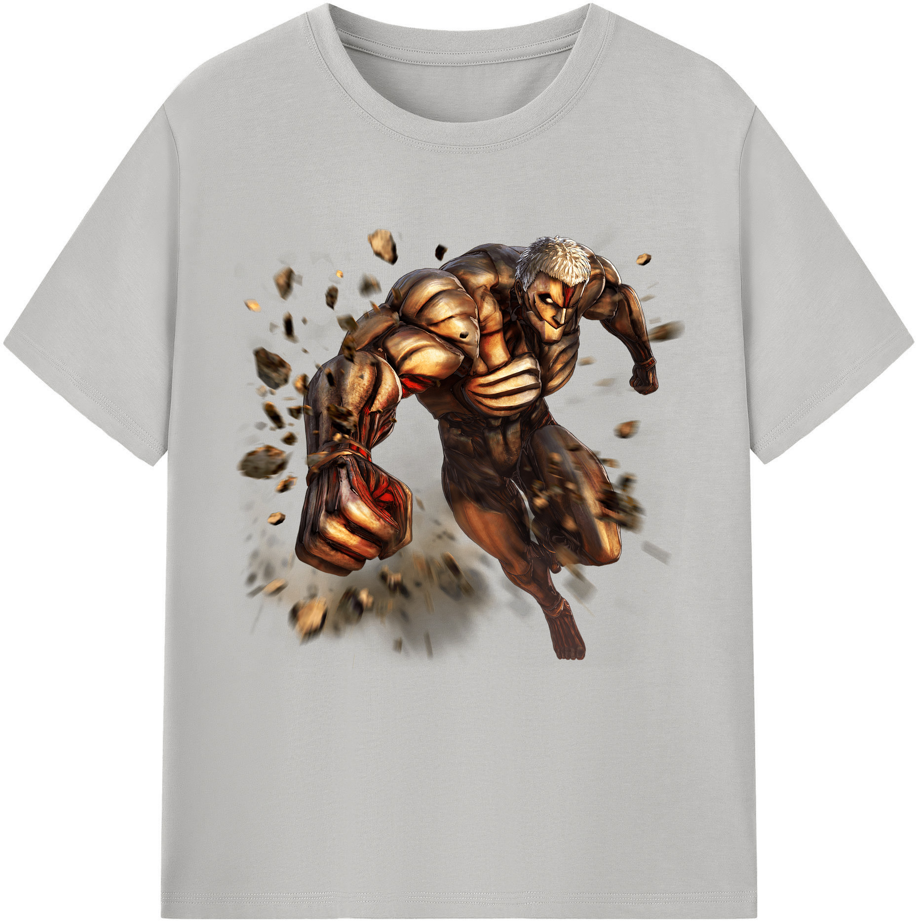 （画像用） 進撃の巨人 Attack on Titan レディースカジュアルプリントTシャツ（綿100％）