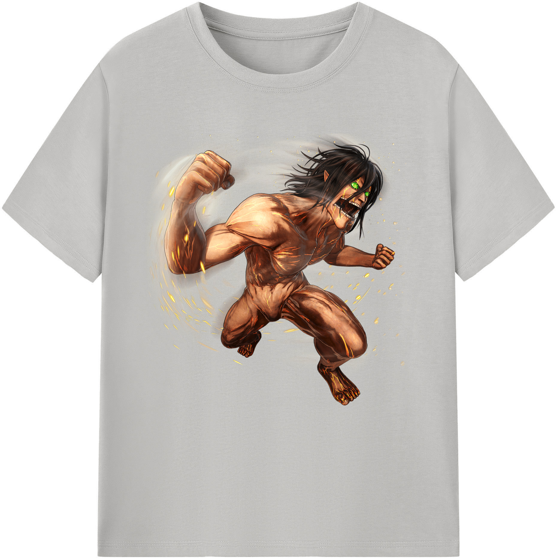 （画像用） 進撃の巨人 Attack on Titan レディースカジュアルプリントTシャツ（綿100％）
