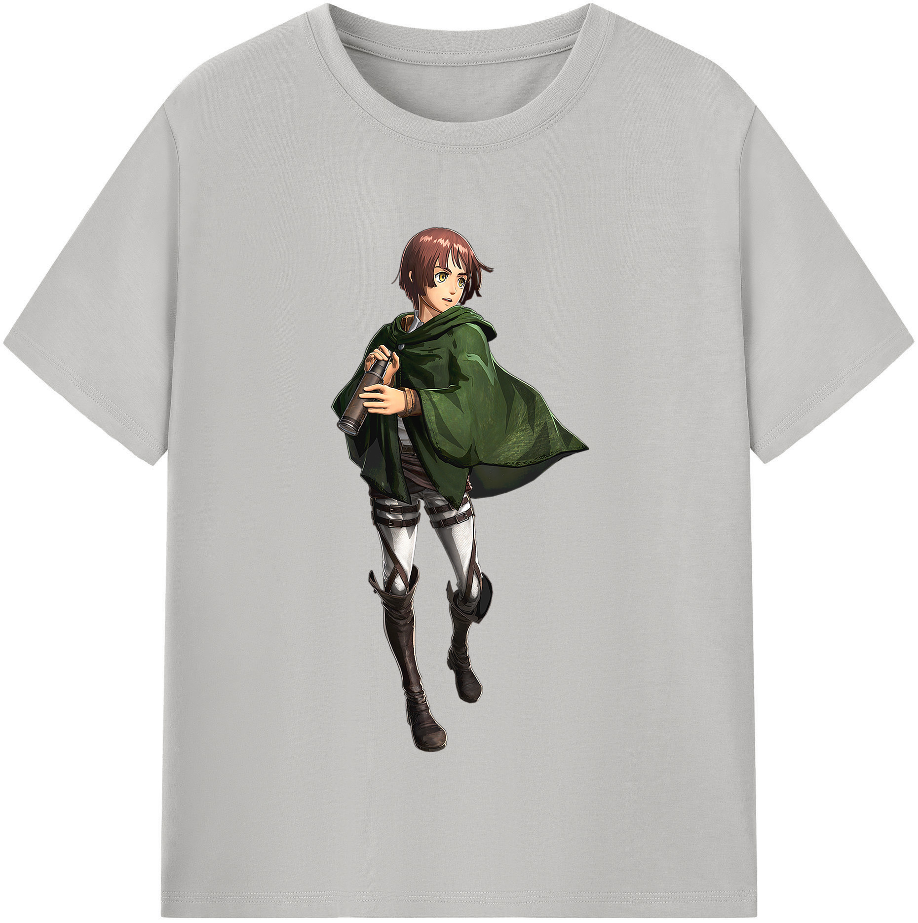 （画像用） 進撃の巨人 Attack on Titan レディースカジュアルプリントTシャツ（綿100％）