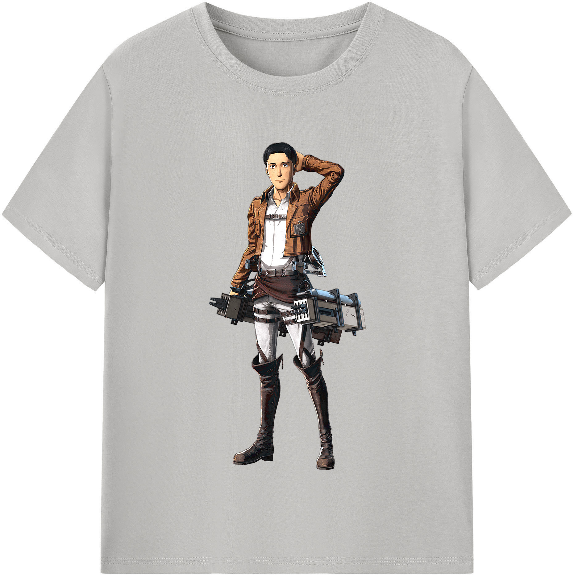 （画像用） 進撃の巨人 Attack on Titan レディースカジュアルプリントTシャツ（綿100％）