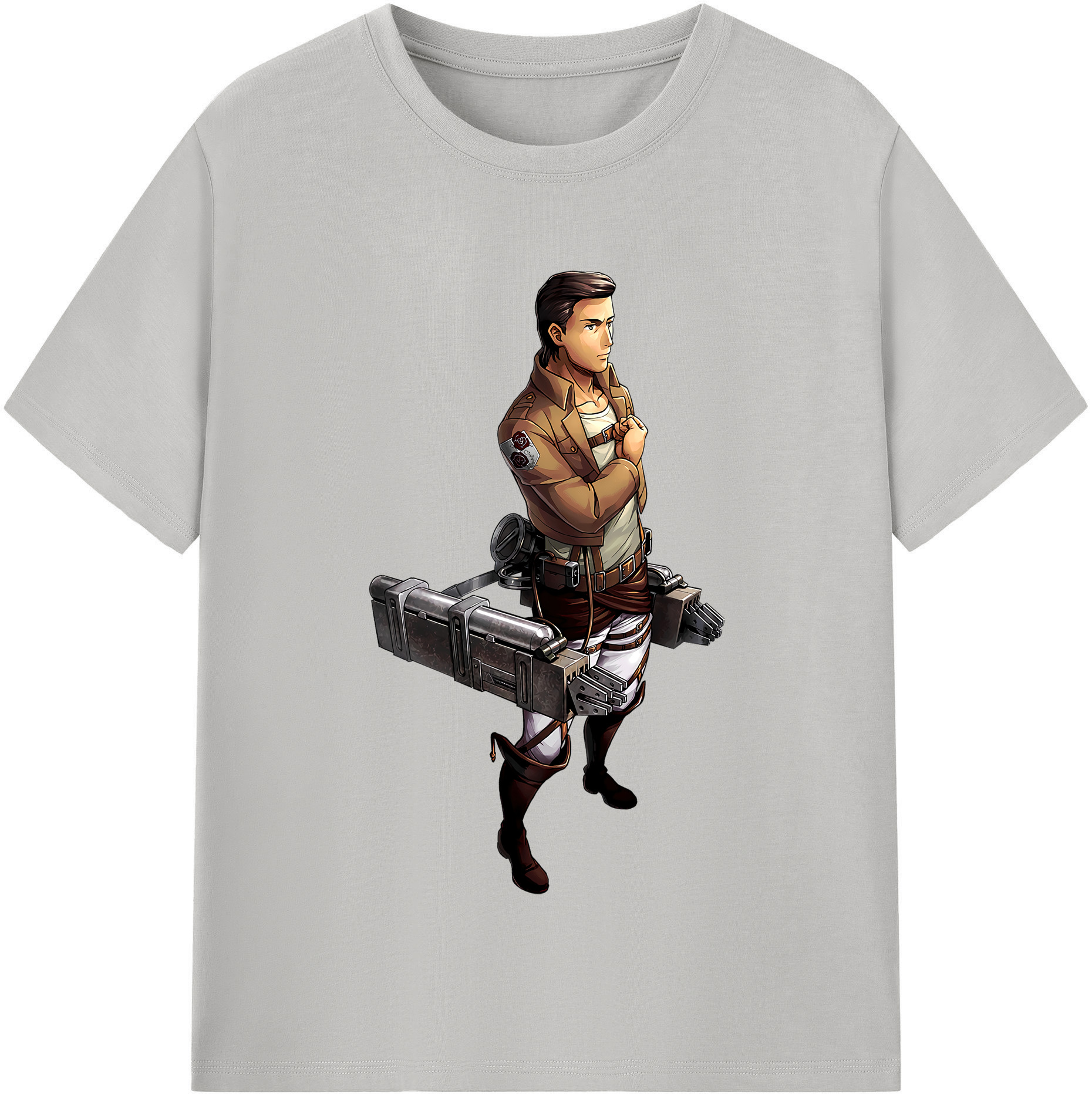 （画像用） 進撃の巨人 Attack on Titan レディースカジュアルプリントTシャツ（綿100％）