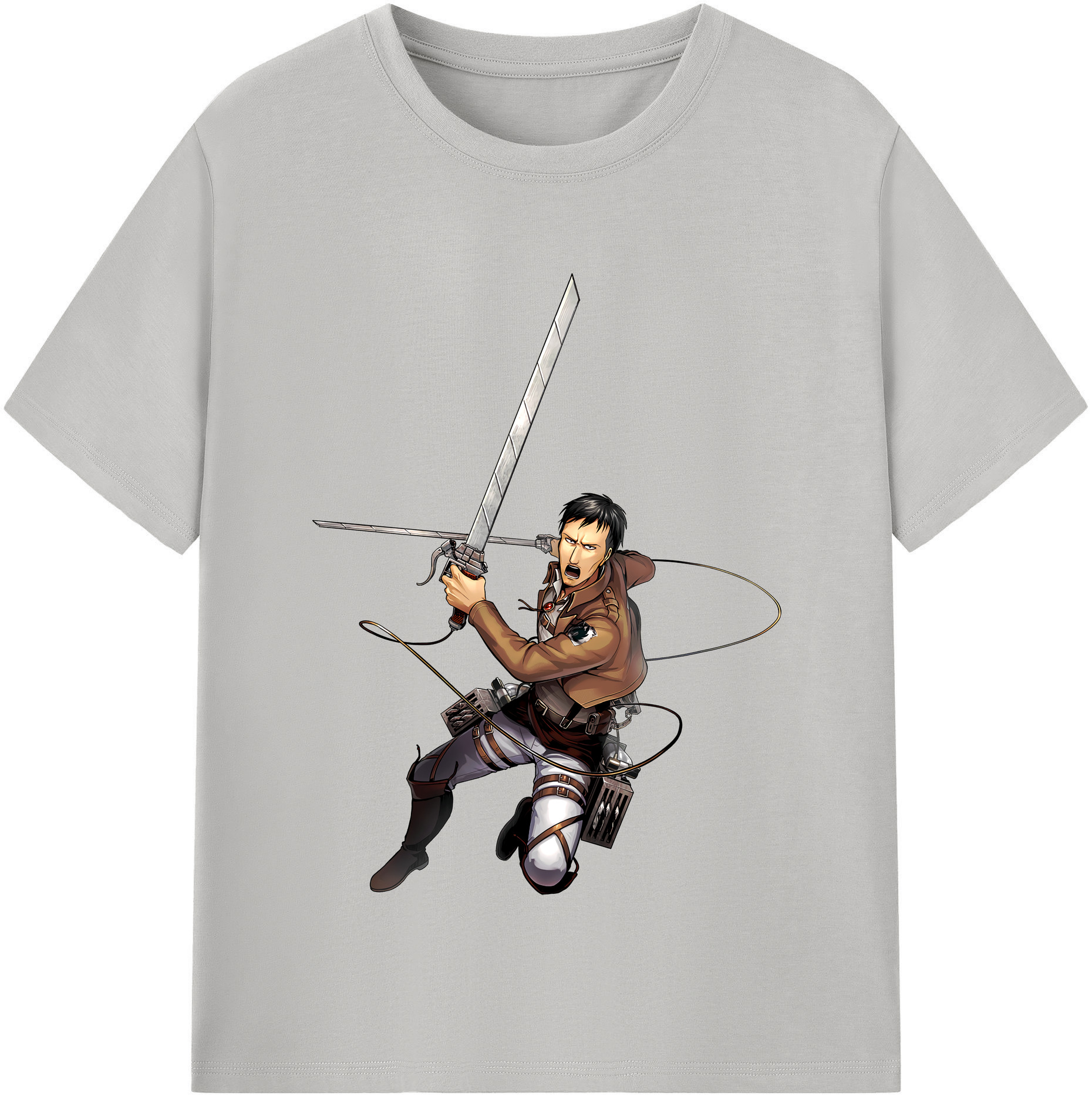 （画像用） 進撃の巨人 Attack on Titan レディースカジュアルプリントTシャツ（綿100％）