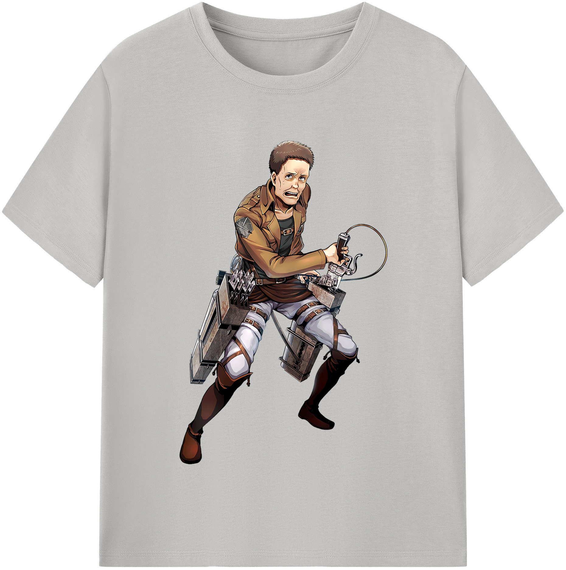 （画像用） 進撃の巨人 Attack on Titan レディースカジュアルプリントTシャツ（綿100％）
